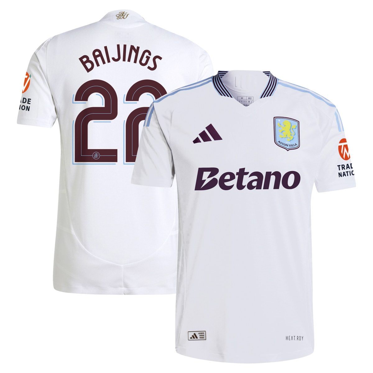 aston villa adidas away authentic shirt 2024-25 with baijings 22 cup printing Collection | Aston Villa Football Kits and Shirts