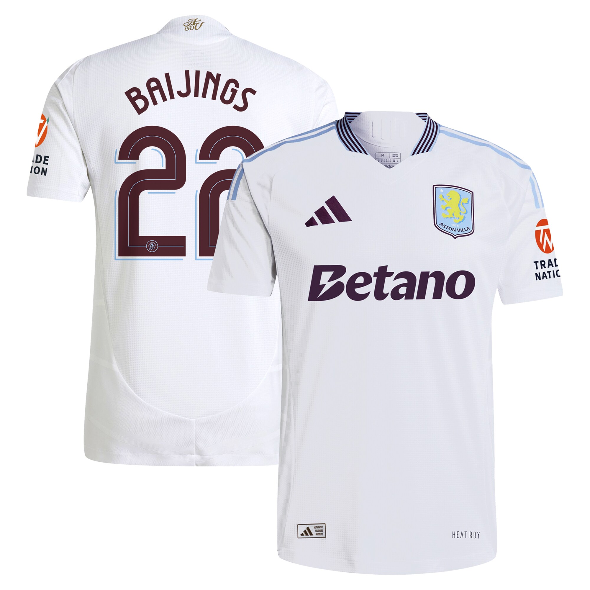 aston villa adidas away authentic shirt 2024-25 with baijings 22 cup printing Collection | Aston Villa Football Kits and Shirts