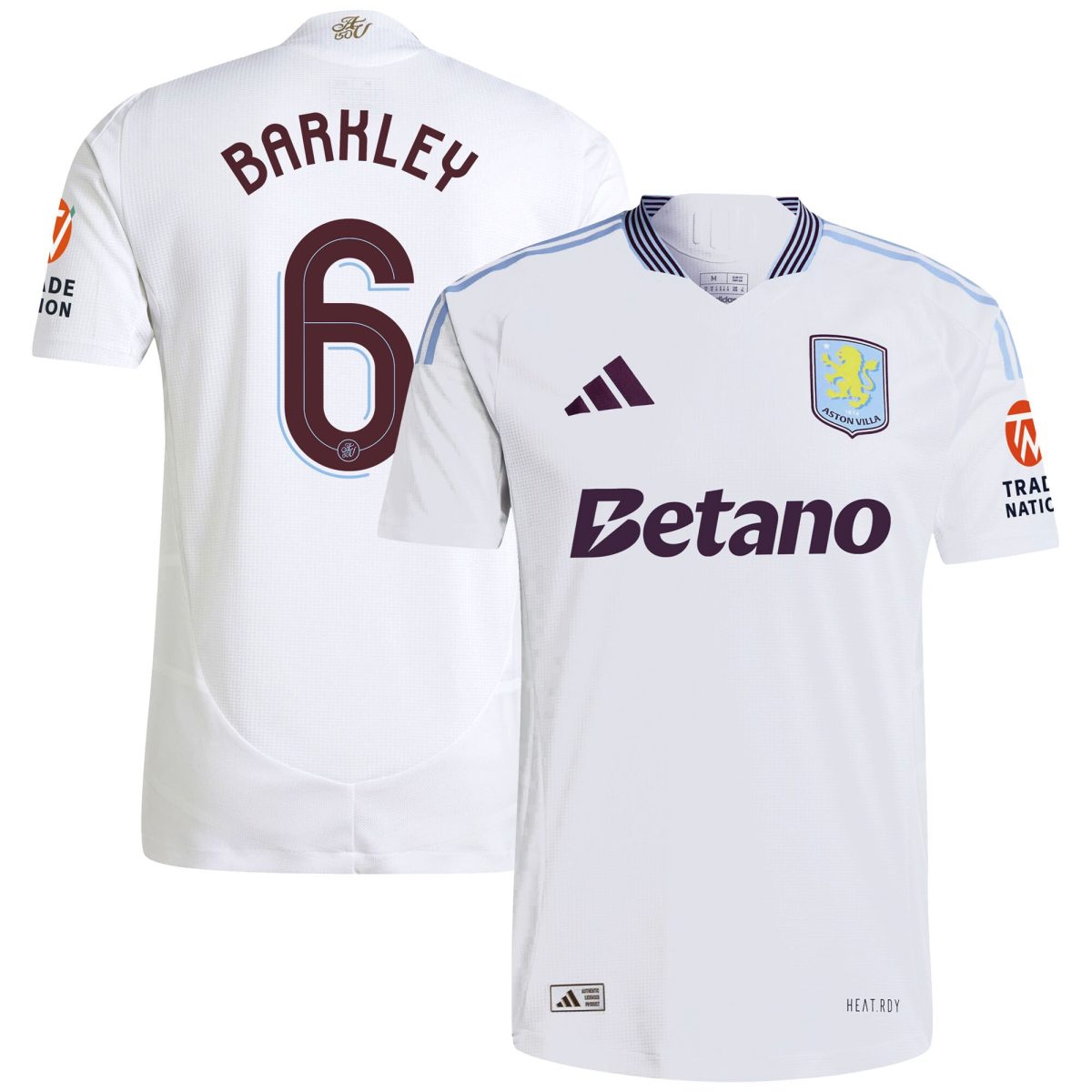 aston villa adidas away authentic shirt 2024-25 with barkley 6 cup printing Collection | Aston Villa Football Kits and Shirts