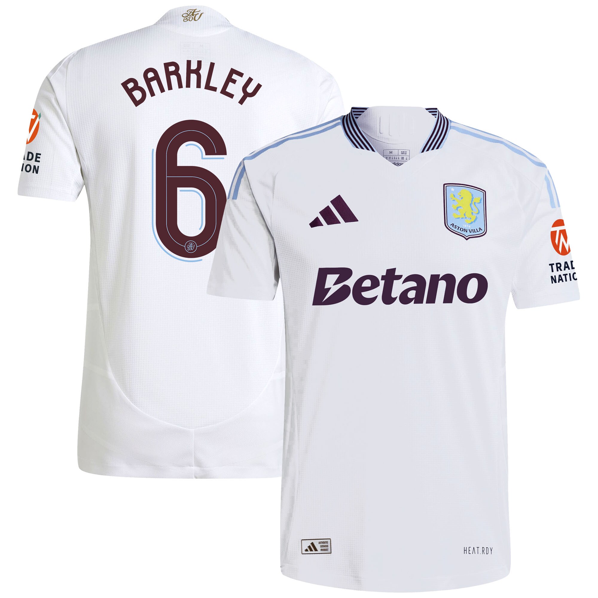 aston villa adidas away authentic shirt 2024-25 with barkley 6 cup printing Collection | Aston Villa Football Kits and Shirts