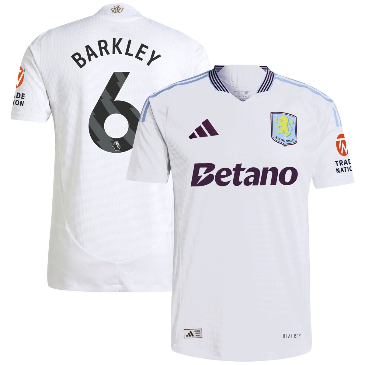 aston villa adidas away authentic shirt 2024-25 with barkley 6 printing Collection | Aston Villa Football Kits and Shirts