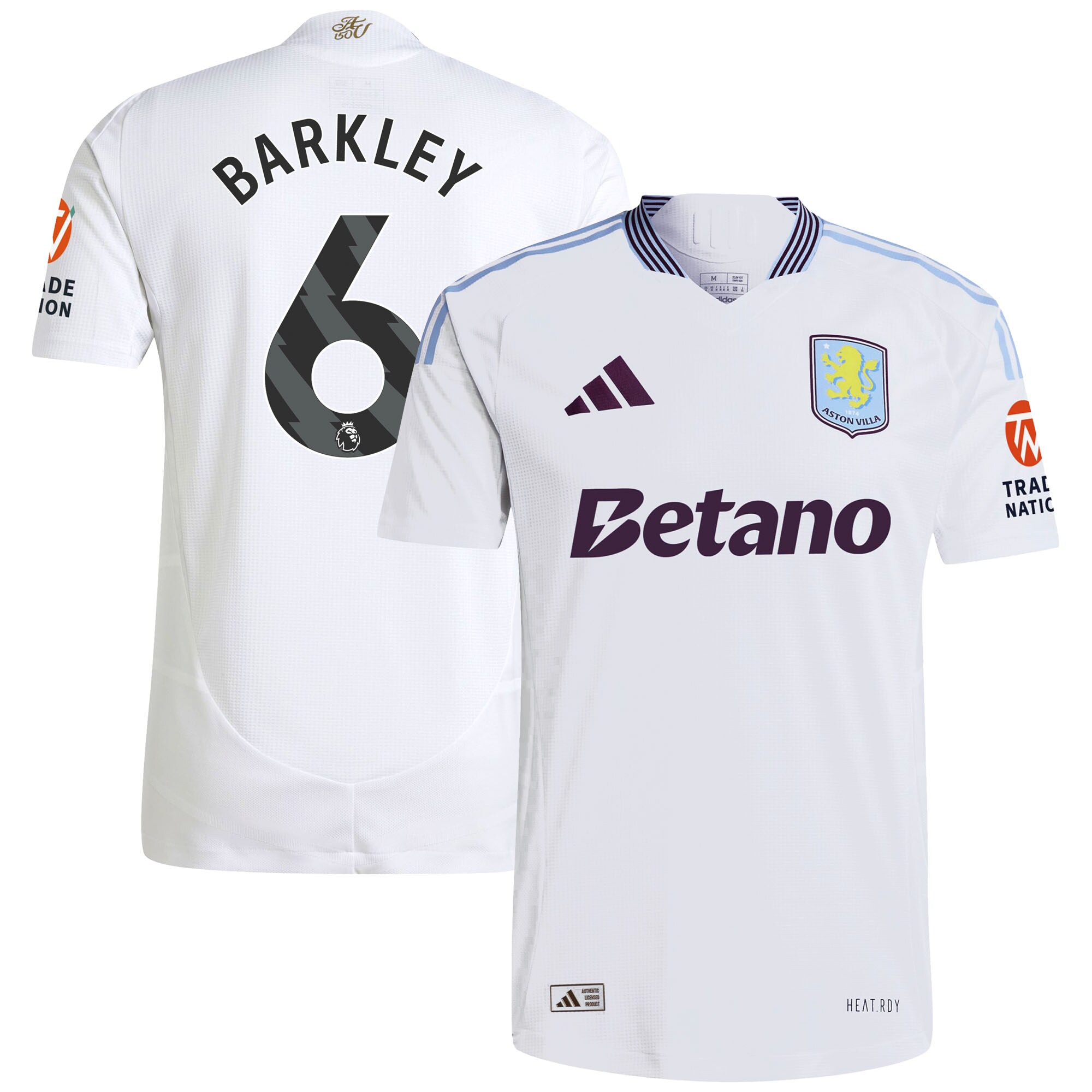 aston villa adidas away authentic shirt 2024-25 with barkley 6 printing Collection | Aston Villa Football Kits and Shirts