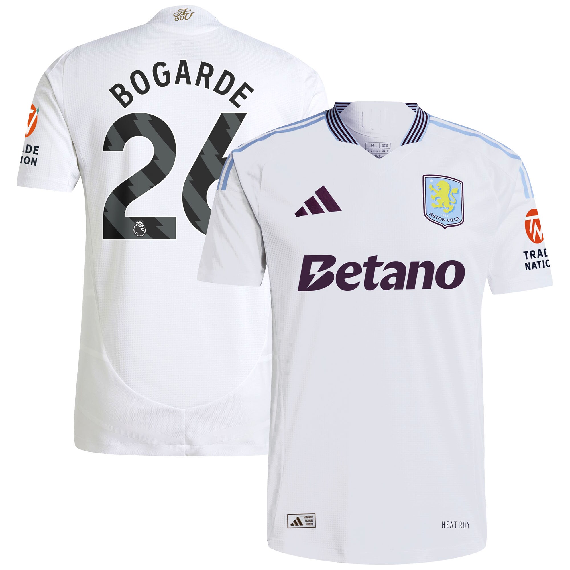 aston villa adidas away authentic shirt 2024-25 with bogarde 26 printing Collection | Aston Villa Football Kits and Shirts