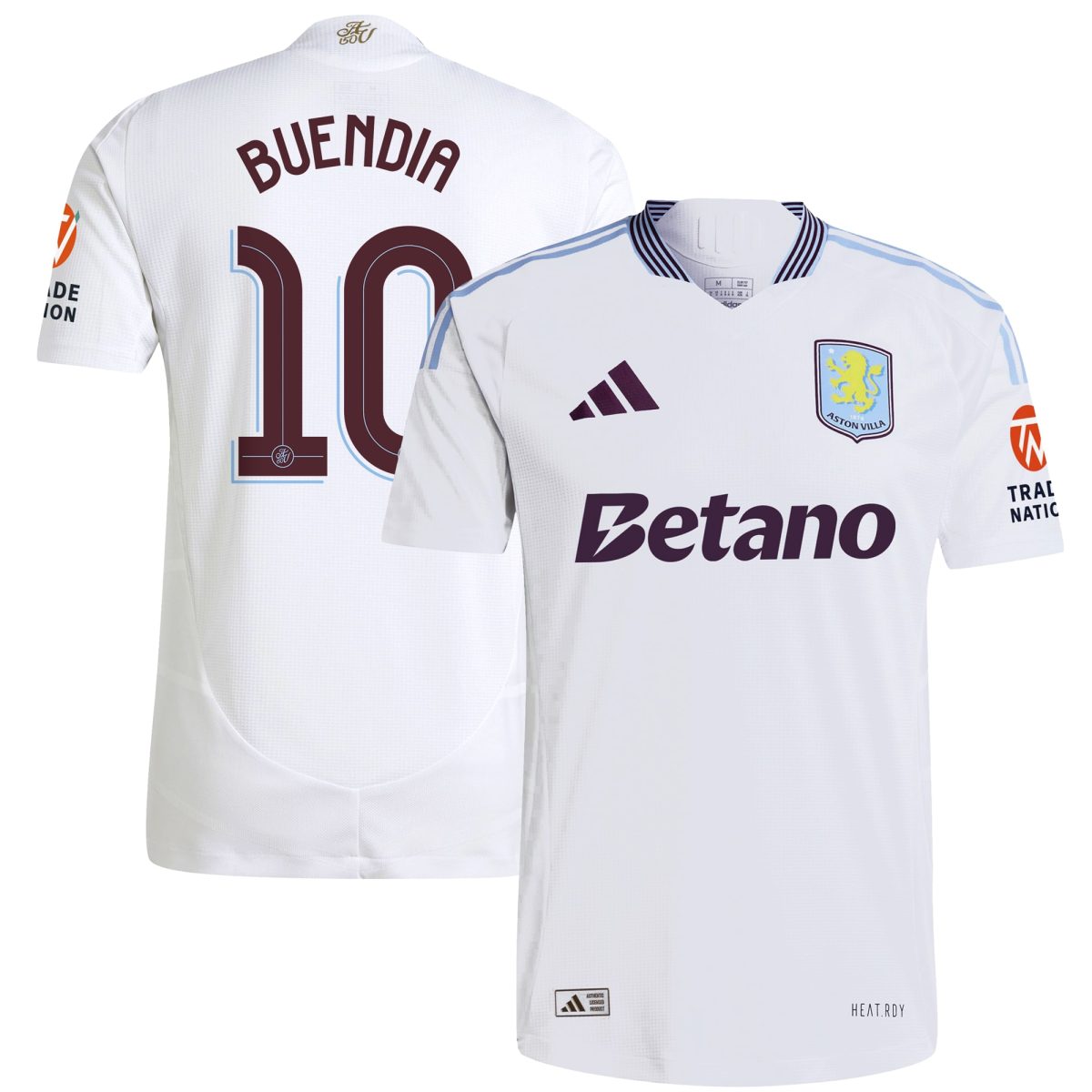 aston villa adidas away authentic shirt 2024-25 with buendia 10 cup printing Collection | Aston Villa Football Kits and Shirts