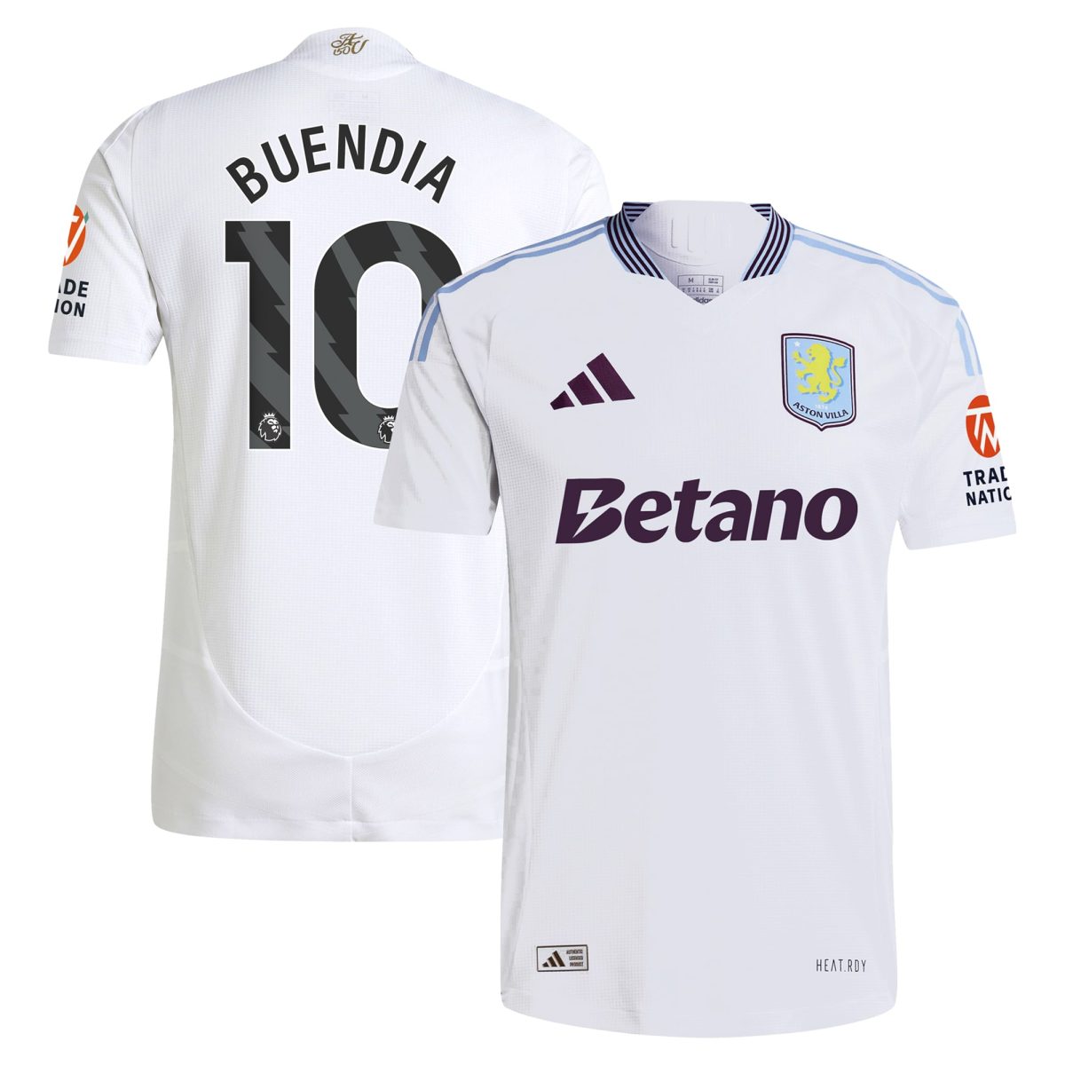 aston villa adidas away authentic shirt 2024-25 with buendia 10 printing Collection | Aston Villa Football Kits and Shirts