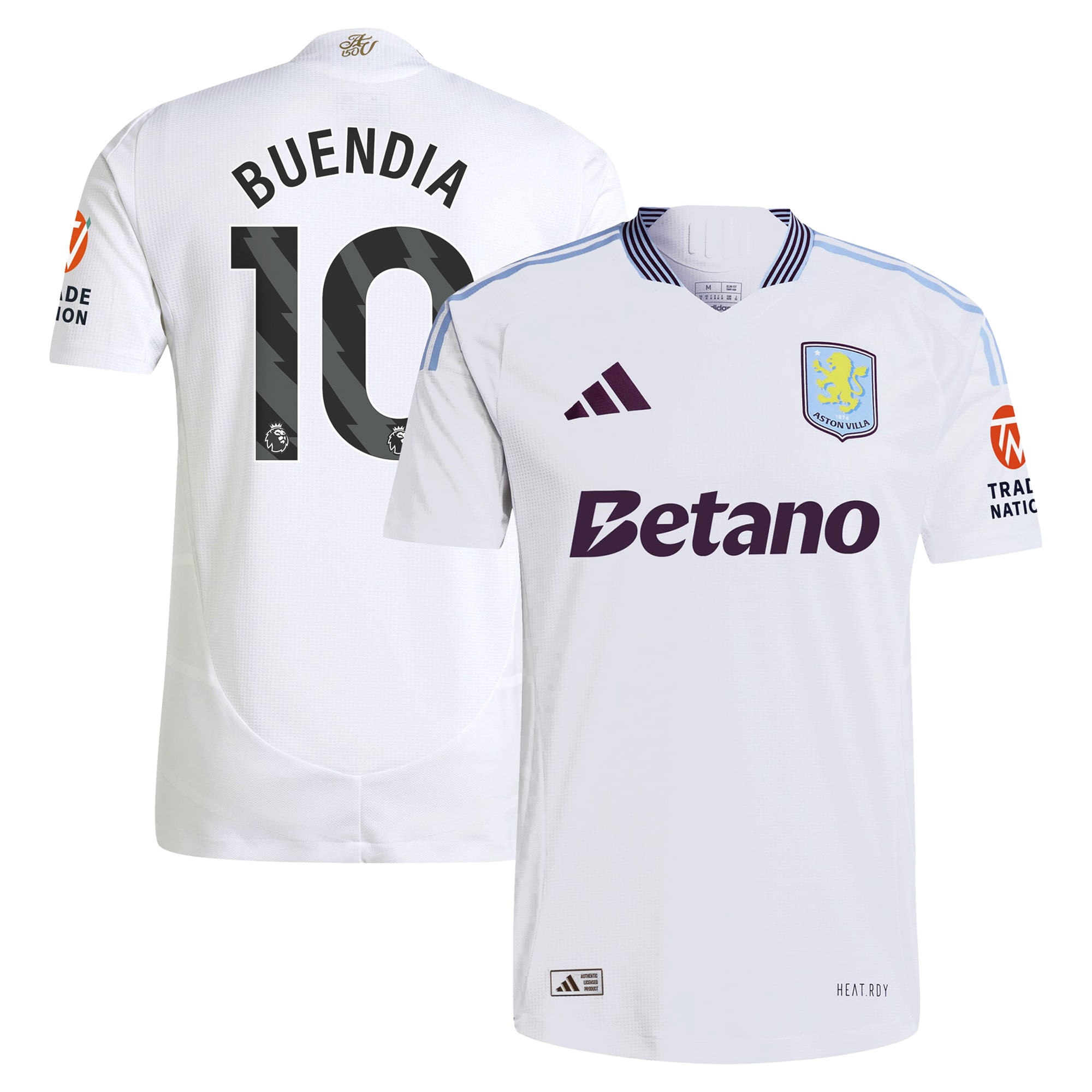 aston villa adidas away authentic shirt 2024-25 with buendia 10 printing Collection | Aston Villa Football Kits and Shirts