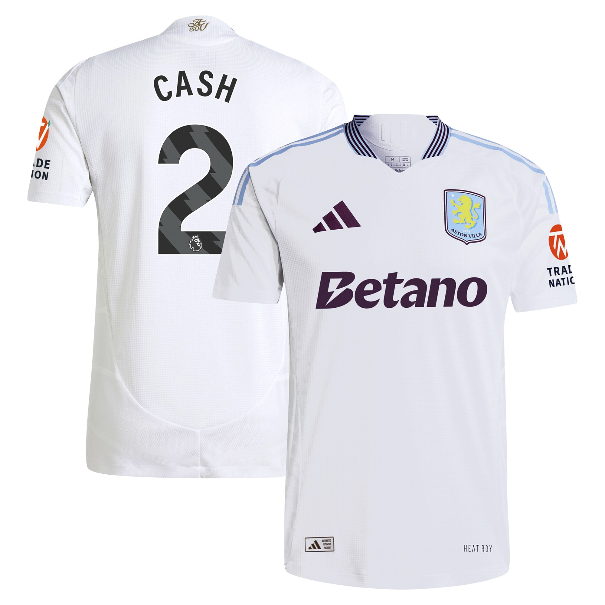 aston villa adidas away authentic shirt 2024-25 with cash 2 printing Collection | Aston Villa Football Kits and Shirts