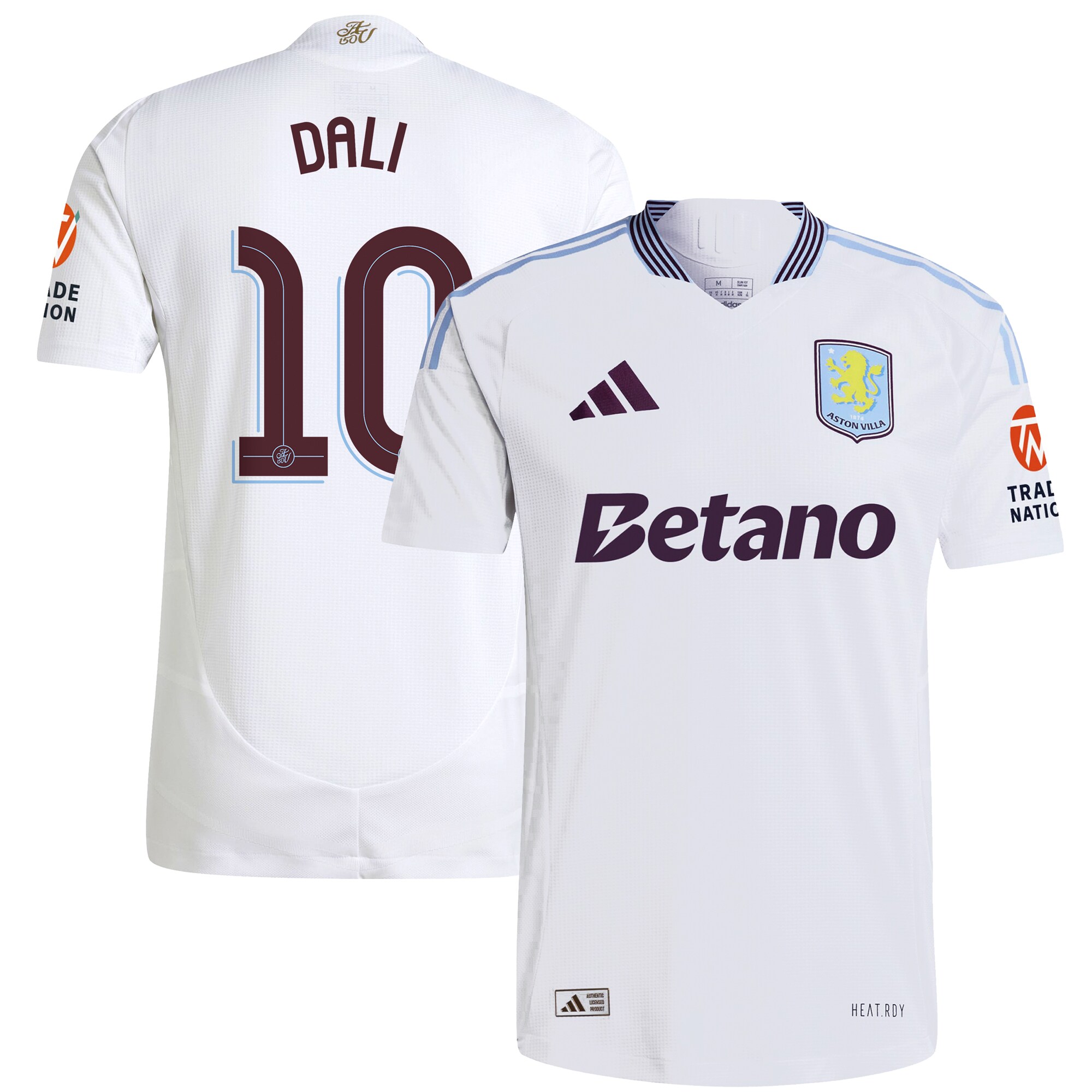 aston villa adidas away authentic shirt 2024-25 with dali 10 cup printing Collection | Aston Villa Football Kits and Shirts