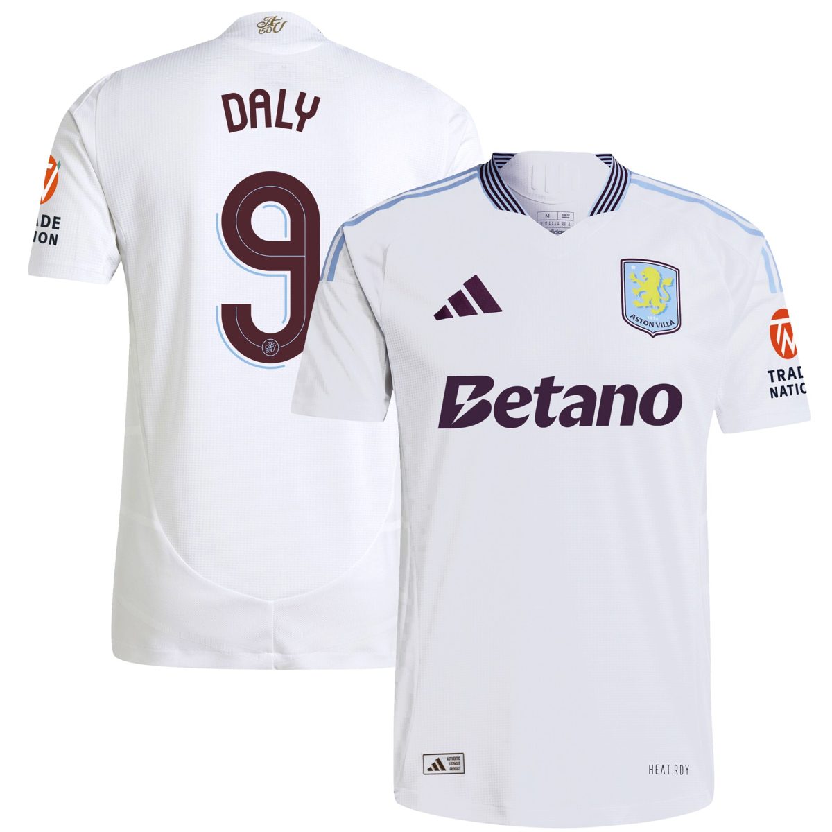 aston villa adidas away authentic shirt 2024-25 with daly 9 cup printing Collection | Aston Villa Football Kits and Shirts