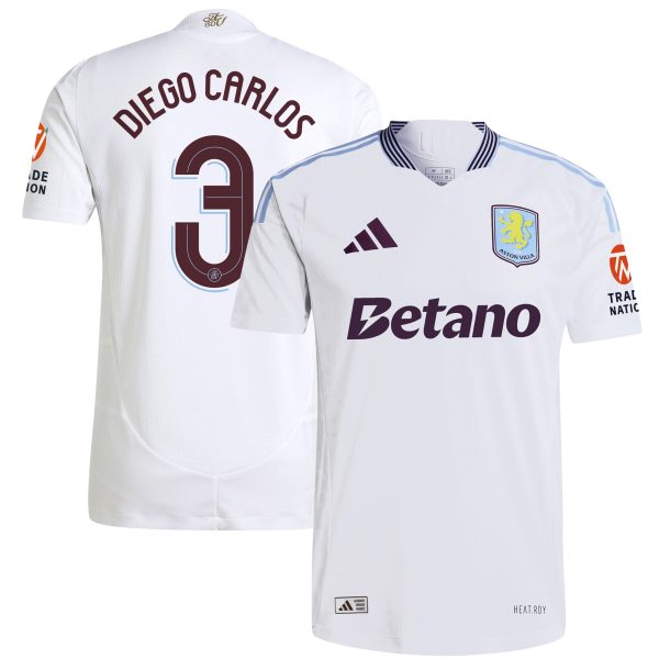 aston villa adidas away authentic shirt 2024-25 with diego carlos 3 cup printing Collection | Aston Villa Football Kits and Shirts