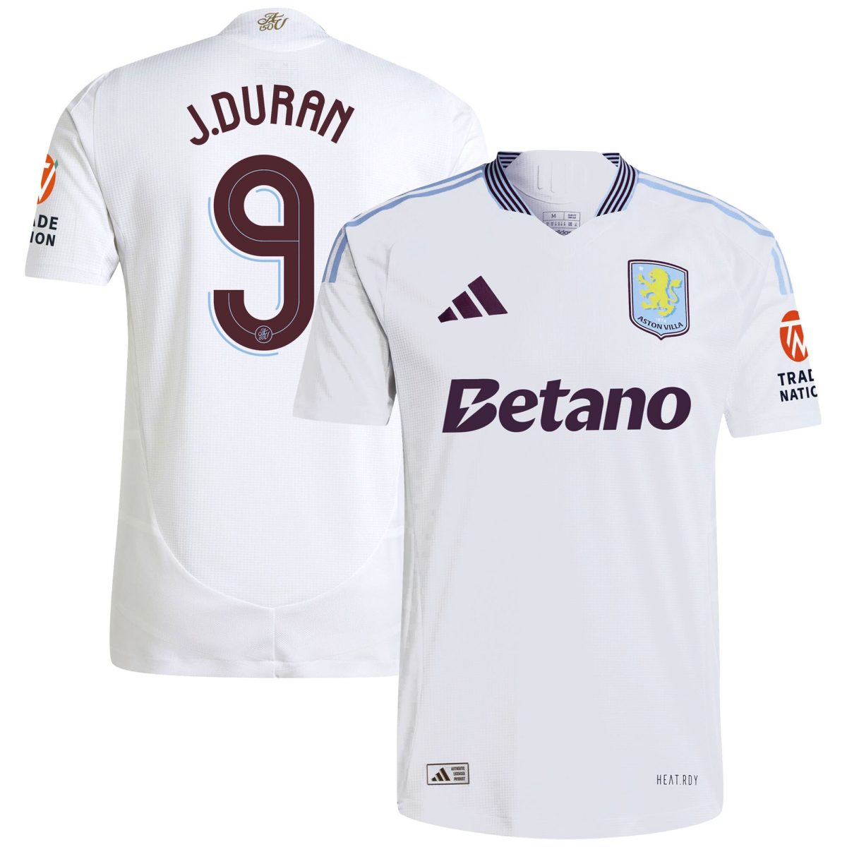 aston villa adidas away authentic shirt 2024-25 with duran 9 cup printing Collection | Aston Villa Football Kits and Shirts
