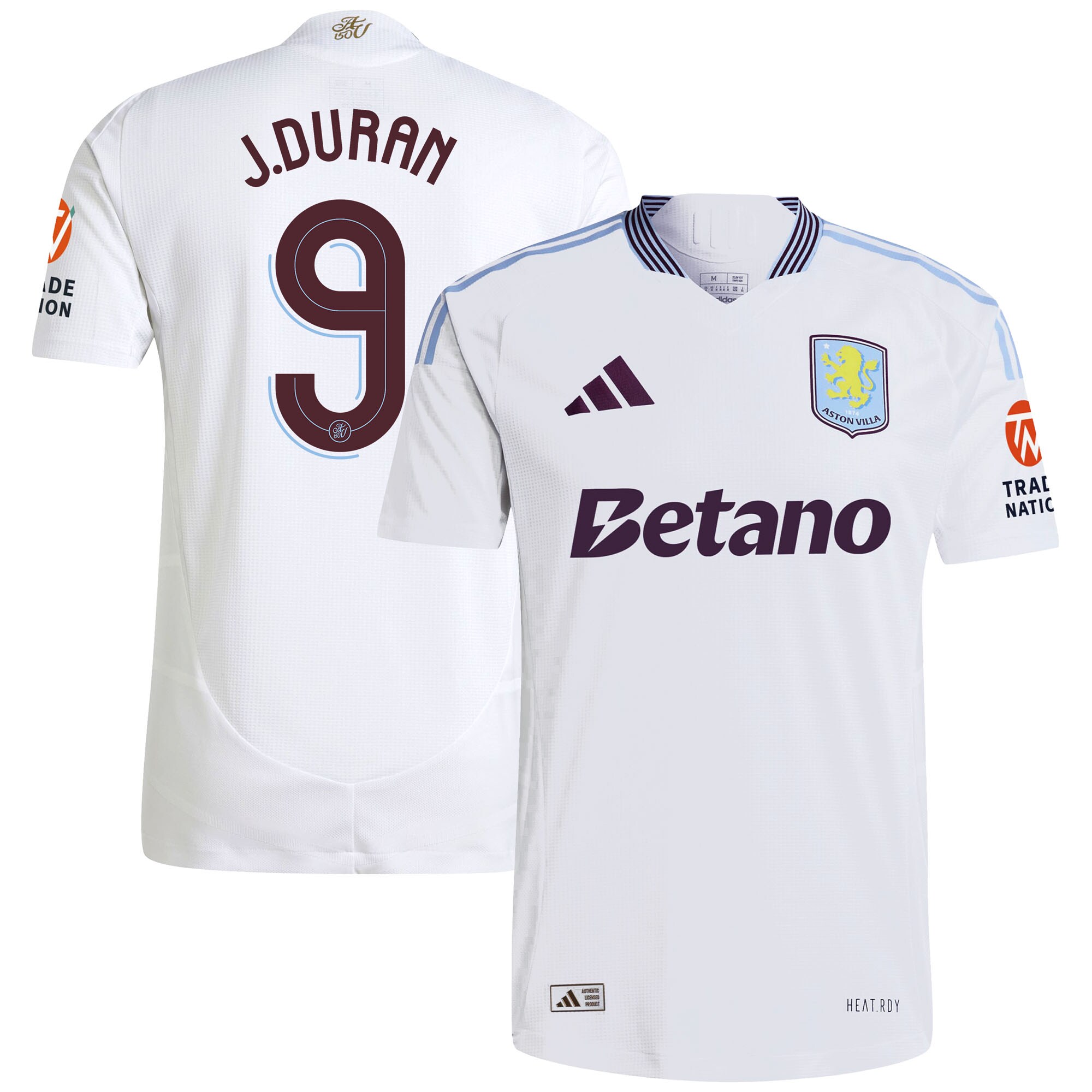 aston villa adidas away authentic shirt 2024-25 with duran 9 cup printing Collection | Aston Villa Football Kits and Shirts