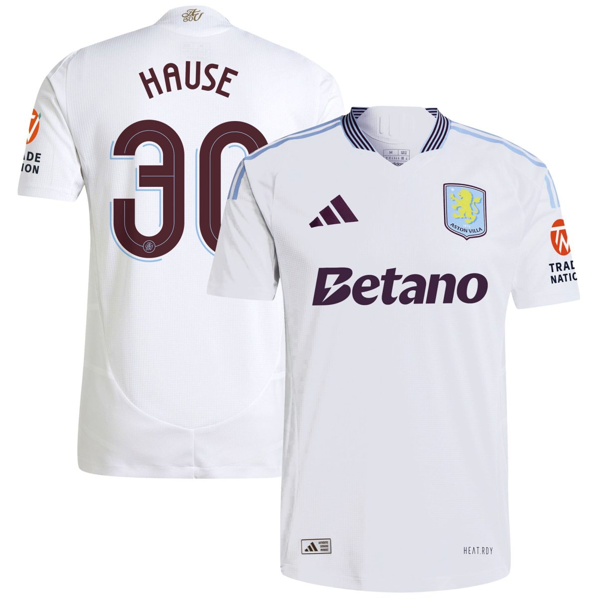 aston villa adidas away authentic shirt 2024-25 with hause 30 cup printing Collection | Aston Villa Football Kits and Shirts