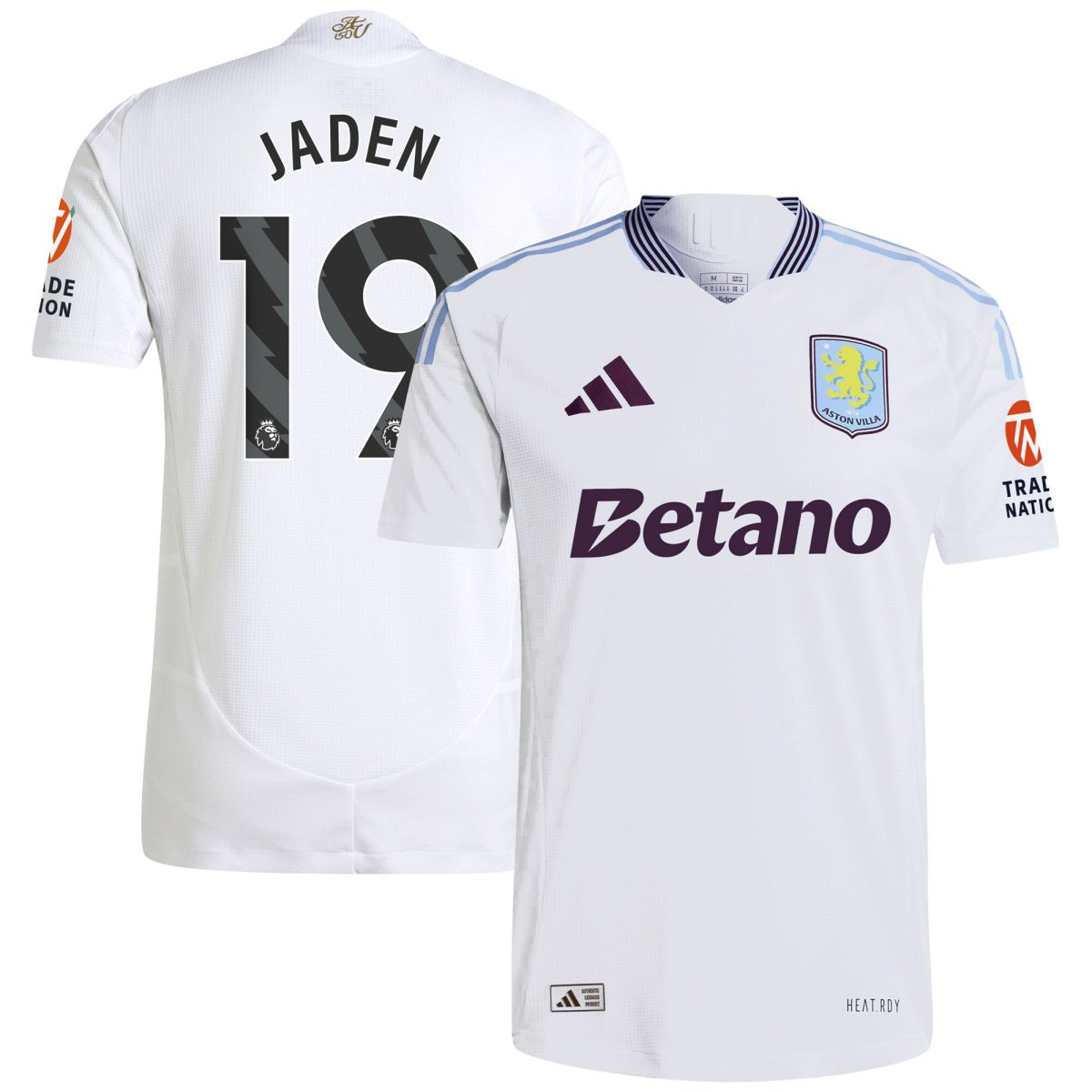 aston villa adidas away authentic shirt 2024-25 with jaden 19 printing Collection | Aston Villa Football Kits and Shirts