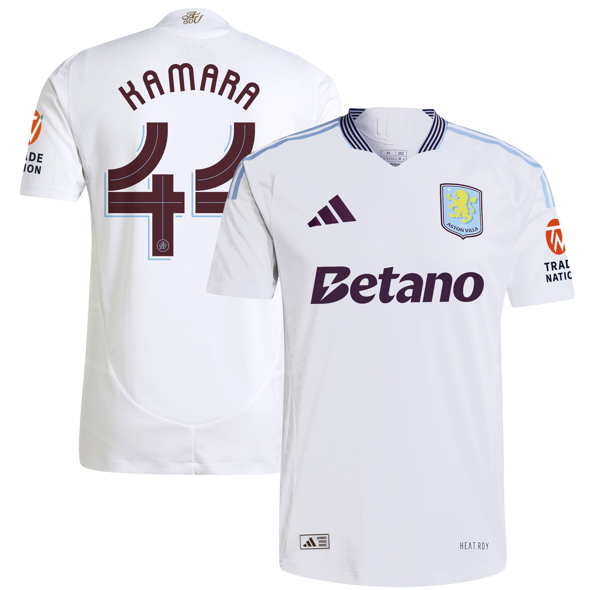 aston villa adidas away authentic shirt 2024-25 with kamara 44 cup printing Collection | Aston Villa Football Kits and Shirts