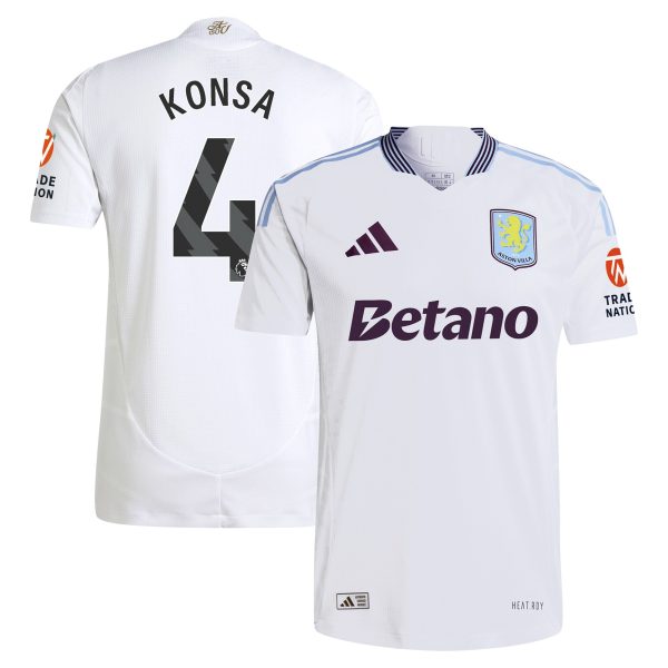 aston villa adidas away authentic shirt 2024-25 with konsa 4 printing Collection | Aston Villa Football Kits and Shirts