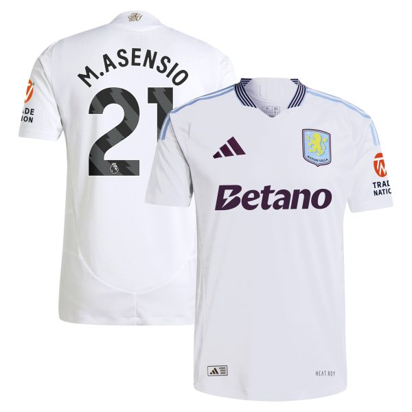 aston villa adidas away authentic shirt 2024-25 with m.asensio 21 printing Collection | Aston Villa Football Kits and Shirts