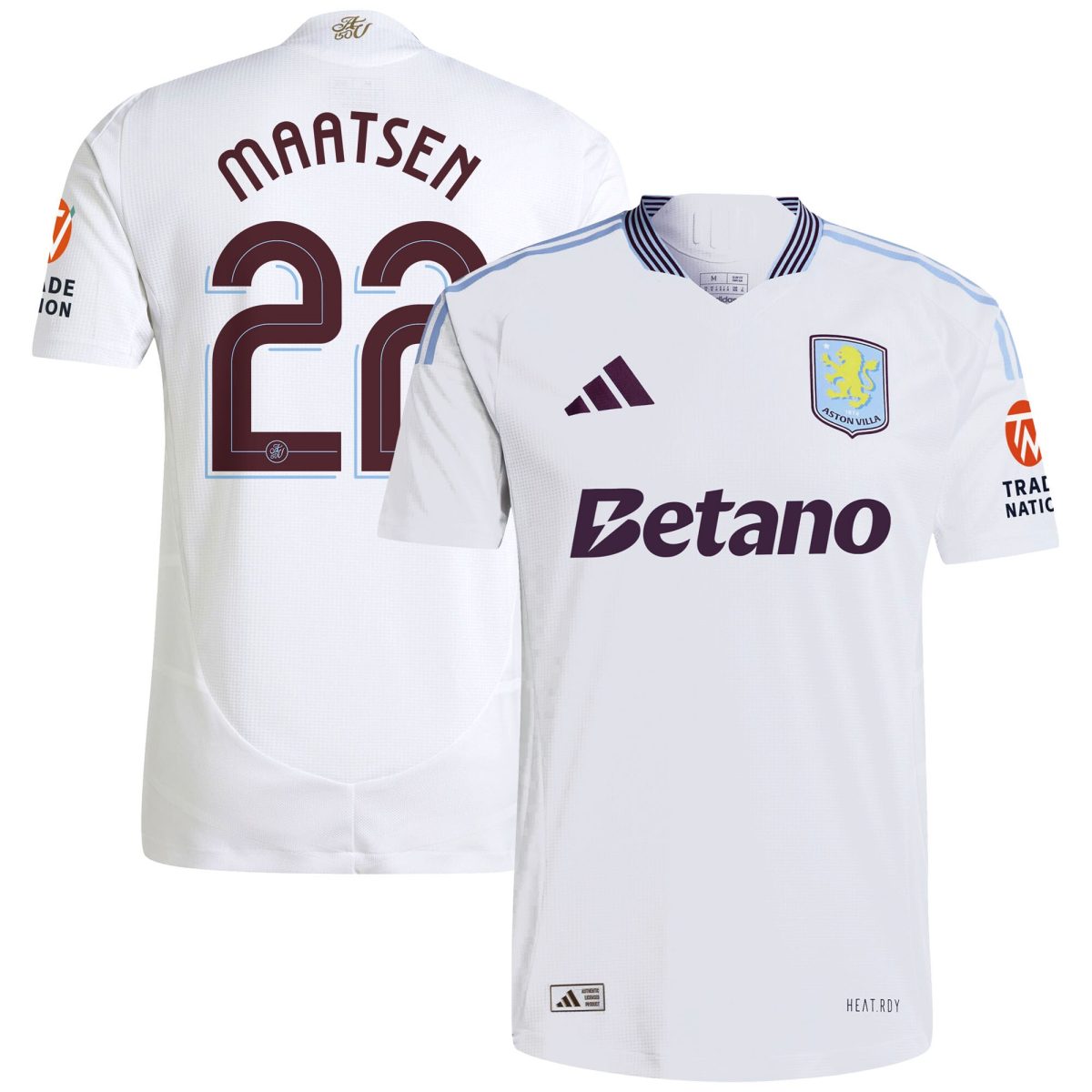 aston villa adidas away authentic shirt 2024-25 with maatsen 22 cup printing Collection | Aston Villa Football Kits and Shirts