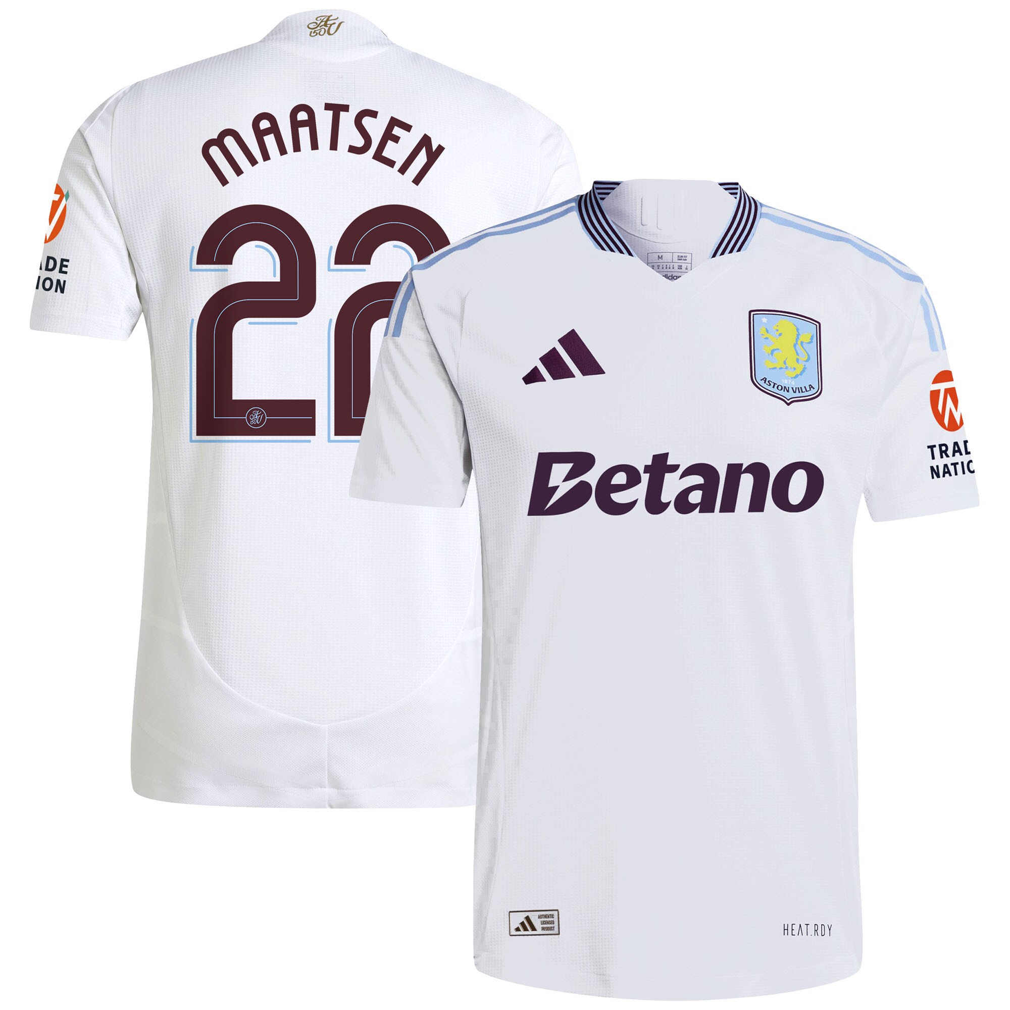 aston villa adidas away authentic shirt 2024-25 with maatsen 22 cup printing Collection | Aston Villa Football Kits and Shirts