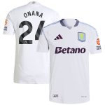 aston villa adidas away authentic shirt 2024-25 with onana 24 printing Collection | Aston Villa Football Kits and Shirts