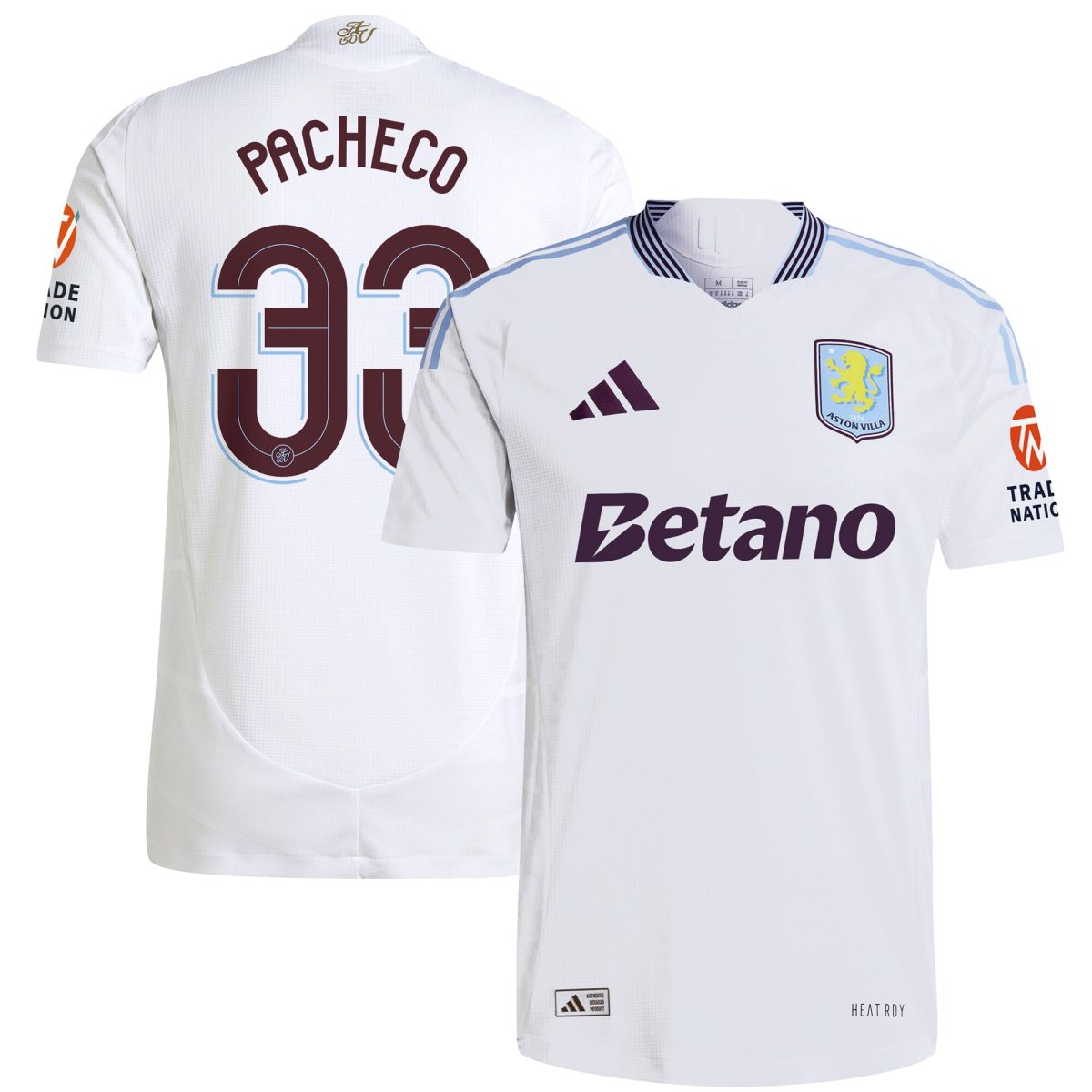 aston villa adidas away authentic shirt 2024-25 with pacheco 33 cup printing Collection | Aston Villa Football Kits and Shirts