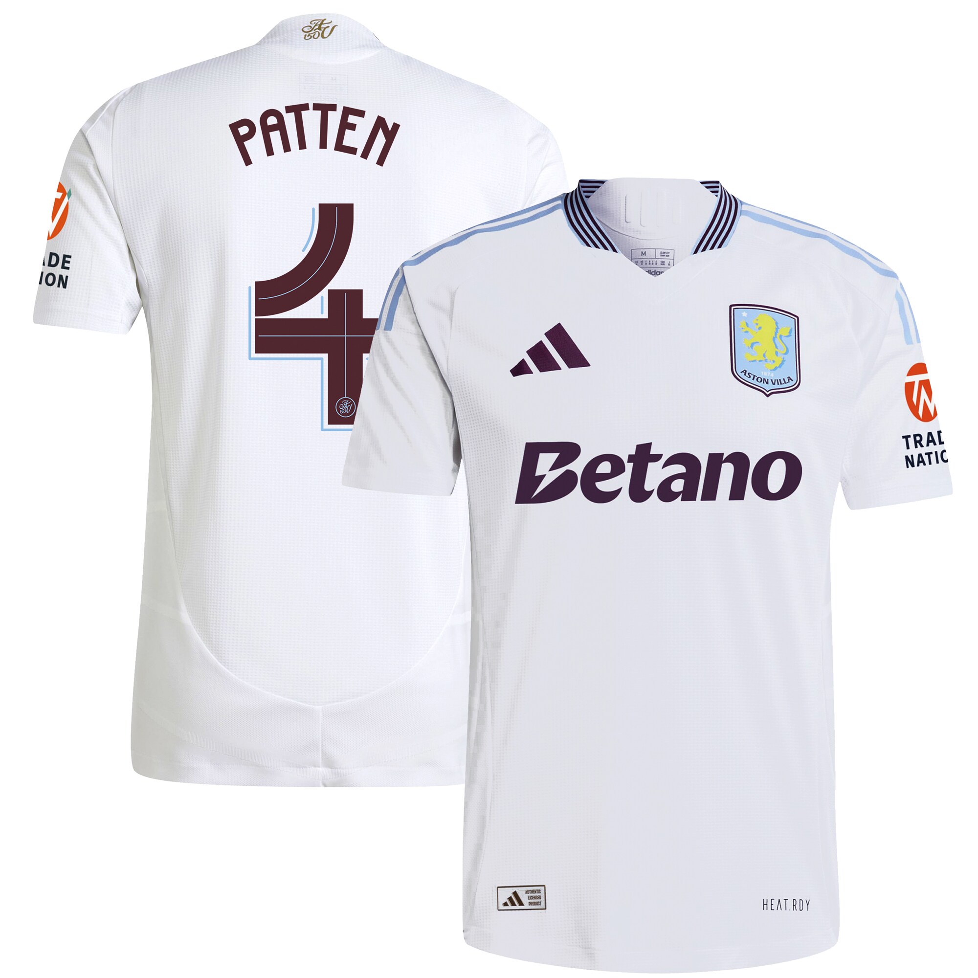 aston villa adidas away authentic shirt 2024-25 with patten 4 cup printing Collection | Aston Villa Football Kits and Shirts