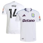 aston villa adidas away authentic shirt 2024-25 with pau 14 printing Collection | Aston Villa Football Kits and Shirts