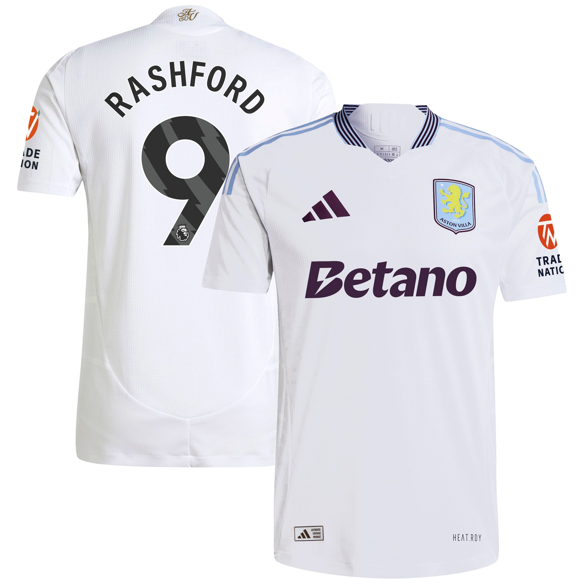 aston villa adidas away authentic shirt 2024-25 with rashford 9 printing Collection | Aston Villa Football Kits and Shirts