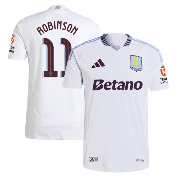 aston villa adidas away authentic shirt 2024-25 with robinson 11 cup printing Collection | Aston Villa Football Kits and Shirts