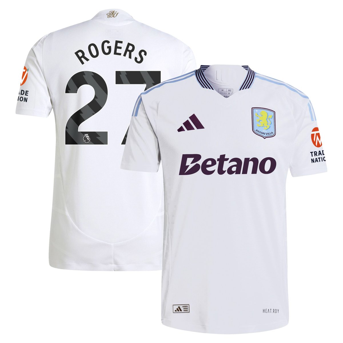 aston villa adidas away authentic shirt 2024-25 with rogers 27 printing Collection | Aston Villa Football Kits and Shirts