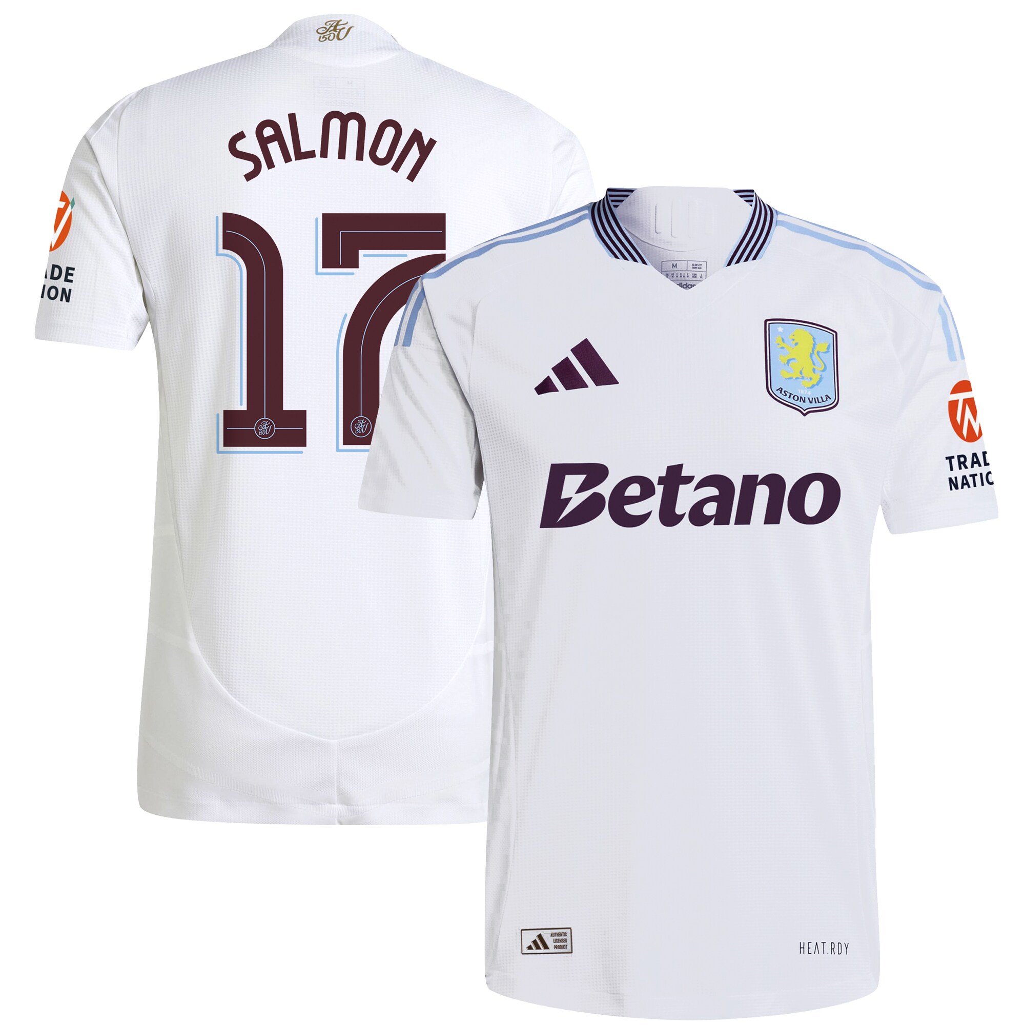 aston villa adidas away authentic shirt 2024-25 with salmon 17 cup printing Collection | Aston Villa Football Kits and Shirts
