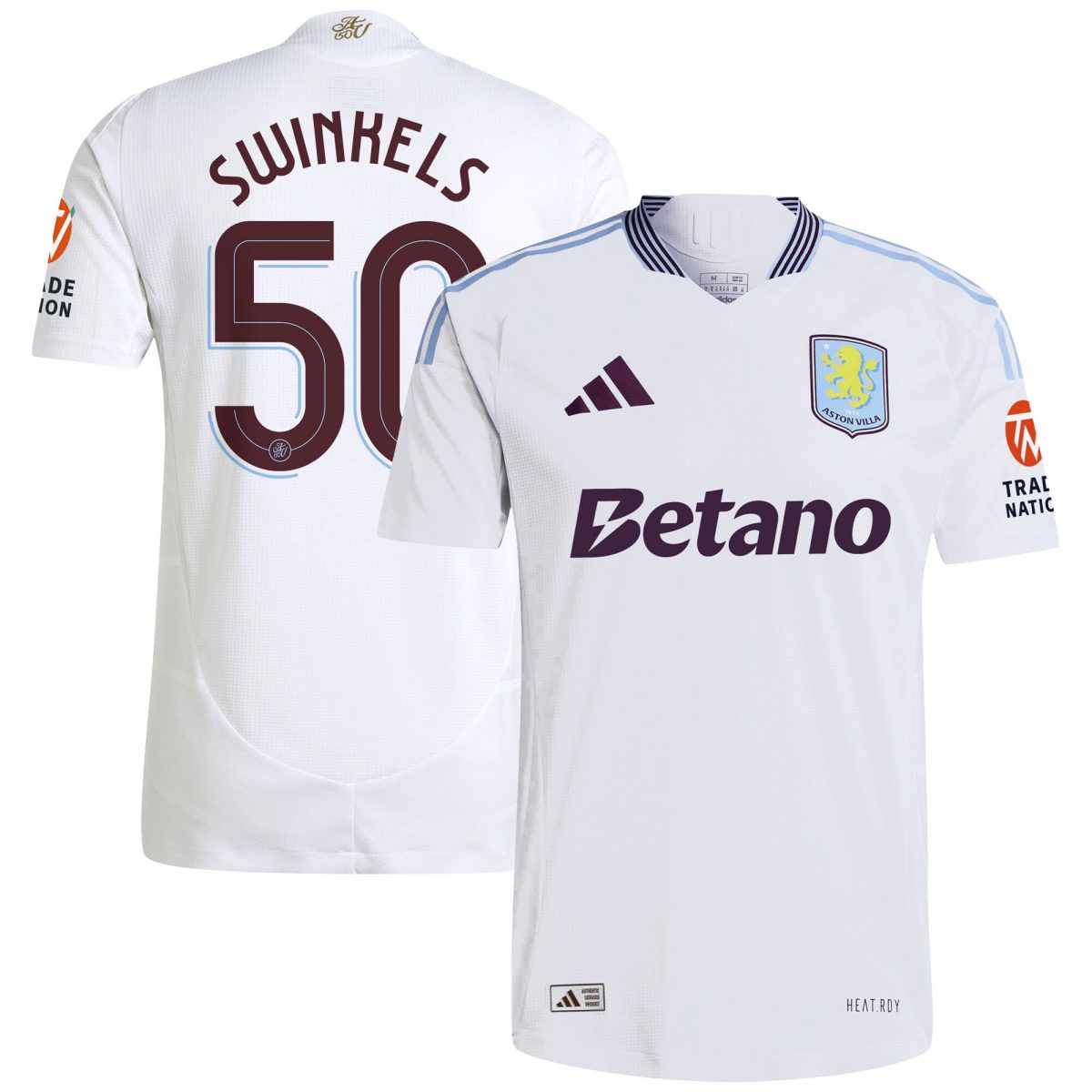 aston villa adidas away authentic shirt 2024-25 with swinkels 50 cup printing Collection | Aston Villa Football Kits and Shirts