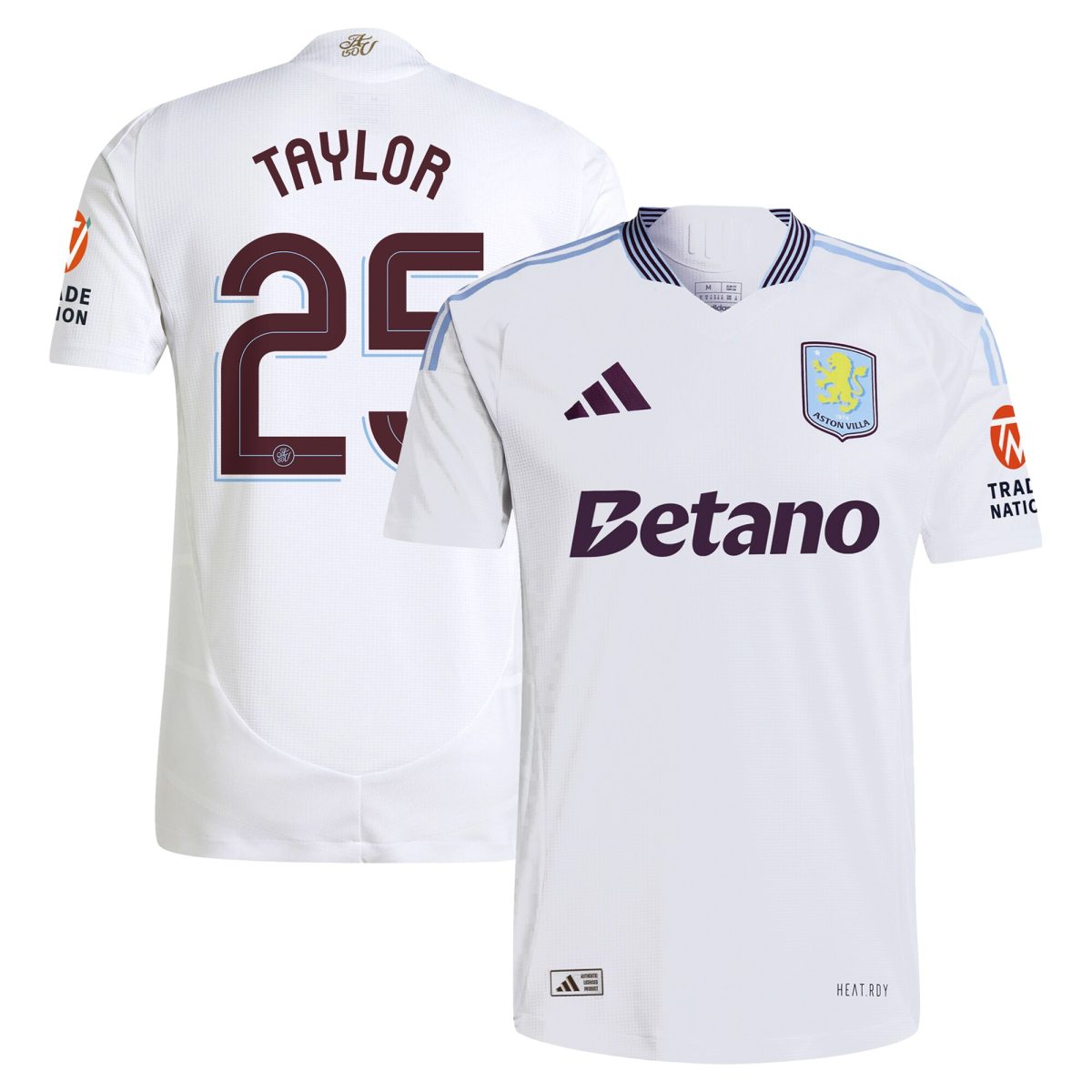 aston villa adidas away authentic shirt 2024-25 with taylor 25 cup printing Collection | Aston Villa Football Kits and Shirts