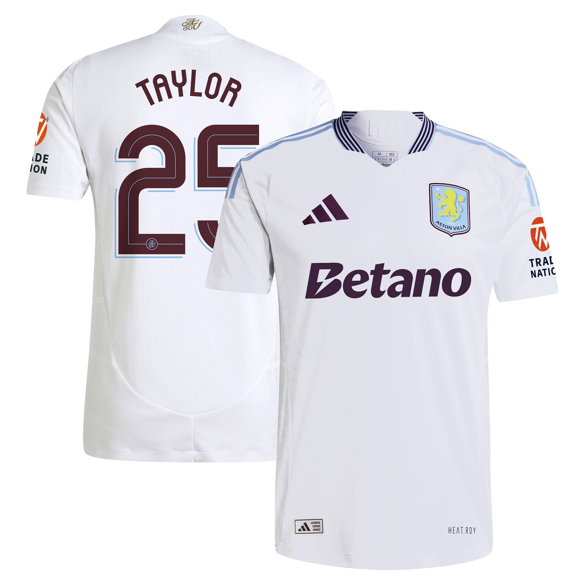aston villa adidas away authentic shirt 2024-25 with taylor 25 cup printing Collection | Aston Villa Football Kits and Shirts