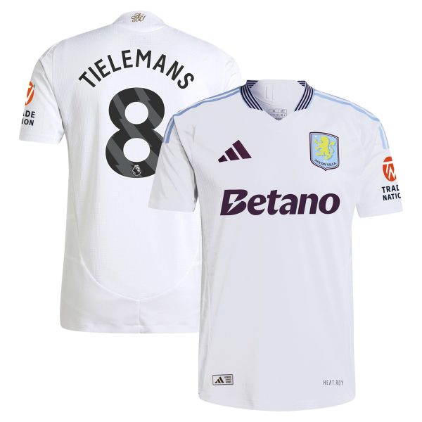 aston villa adidas away authentic shirt 2024-25 with tielemans 8 printing Collection | Aston Villa Football Kits and Shirts