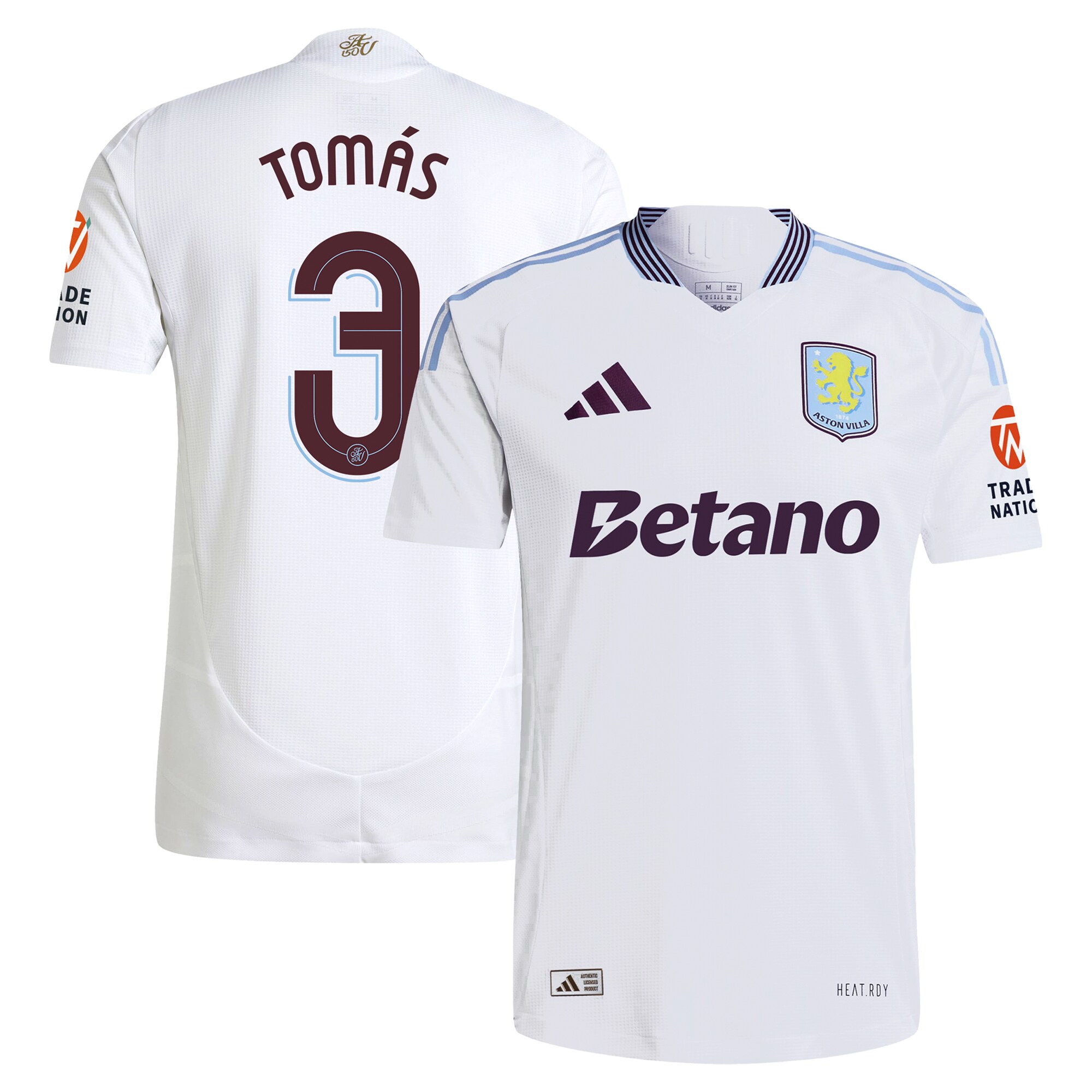 aston villa adidas away authentic shirt 2024-25 with tomás 3 cup printing Collection | Aston Villa Football Kits and Shirts