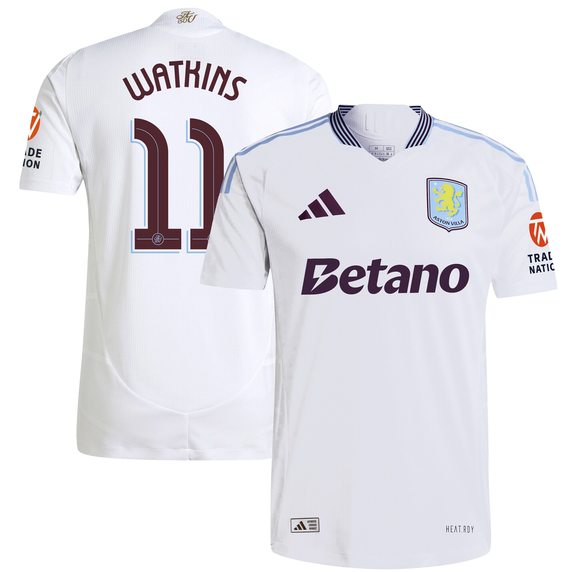 aston villa adidas away authentic shirt 2024-25 with watkins 11 cup printing Collection | Aston Villa Football Kits and Shirts