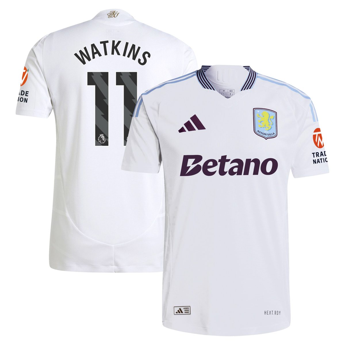 aston villa adidas away authentic shirt 2024-25 with watkins 11 printing Collection | Aston Villa Football Kits and Shirts
