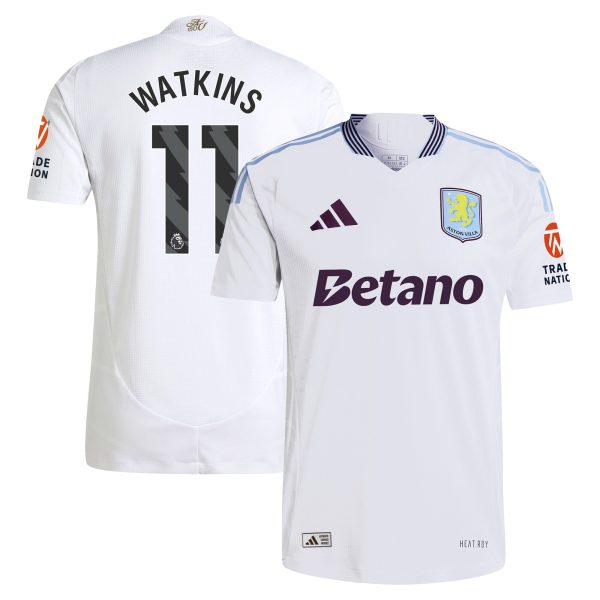 aston villa adidas away authentic shirt 2024-25 with watkins 11 printing Collection | Aston Villa Football Kits and Shirts