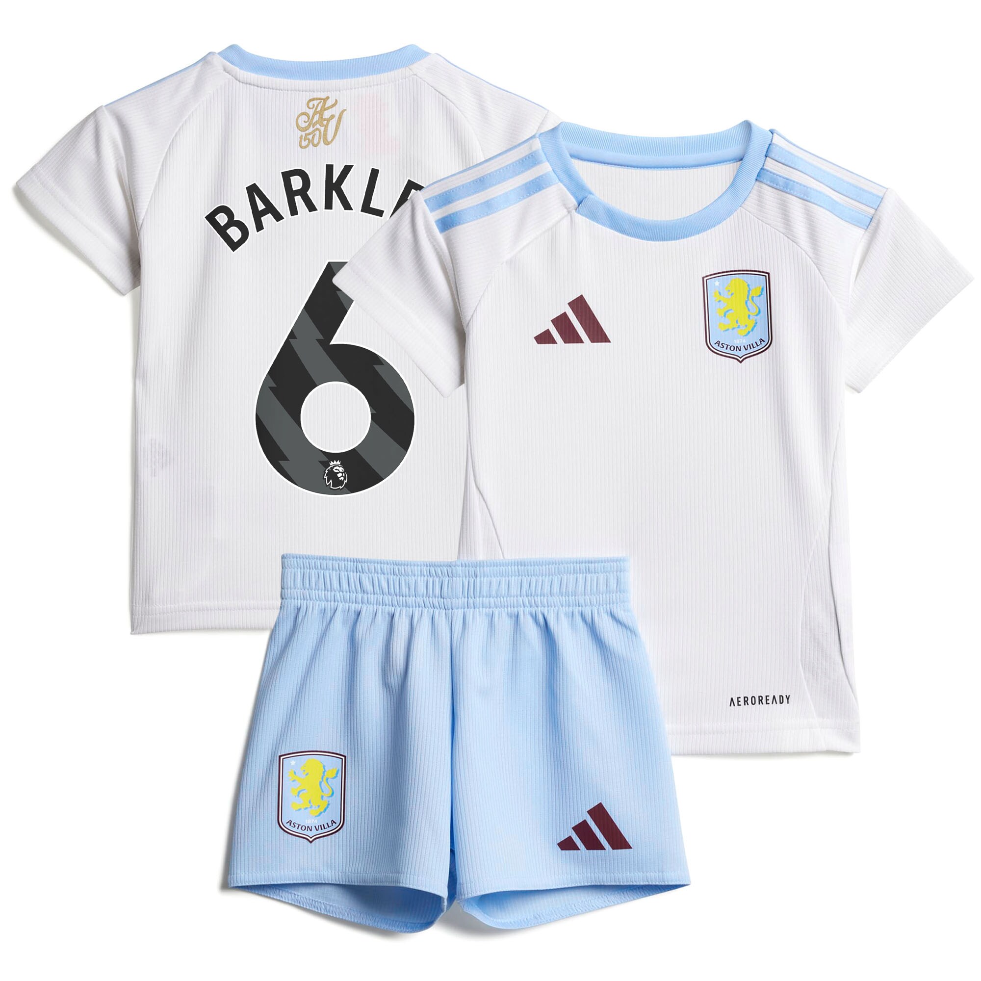 aston villa adidas away baby kit 2024-25 with barkley 6 printing Collection | Aston Villa Football Kits and Shirts