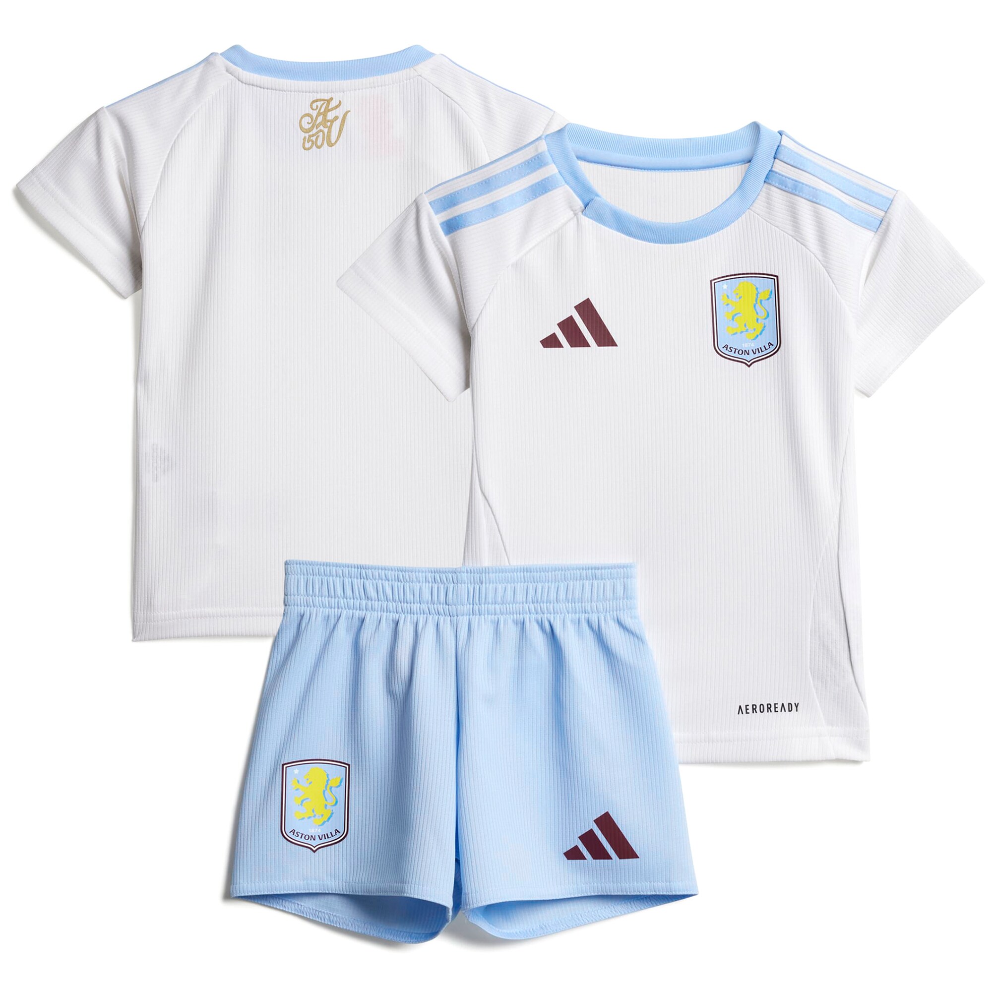 aston villa adidas away baby kit 2024-25 with custom printing Collection | Aston Villa Football Kits and Shirts