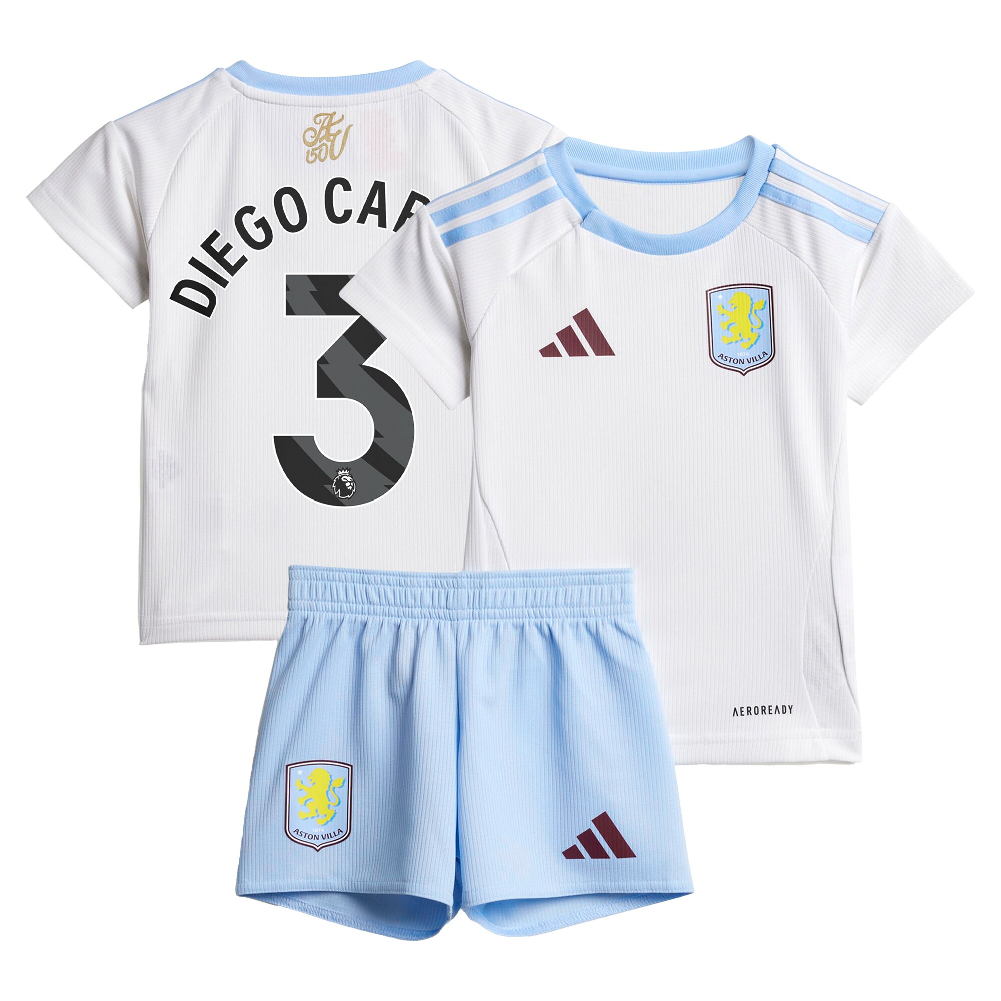 aston villa adidas away baby kit 2024-25 with diego carlos 3 printing Collection | Aston Villa Football Kits and Shirts