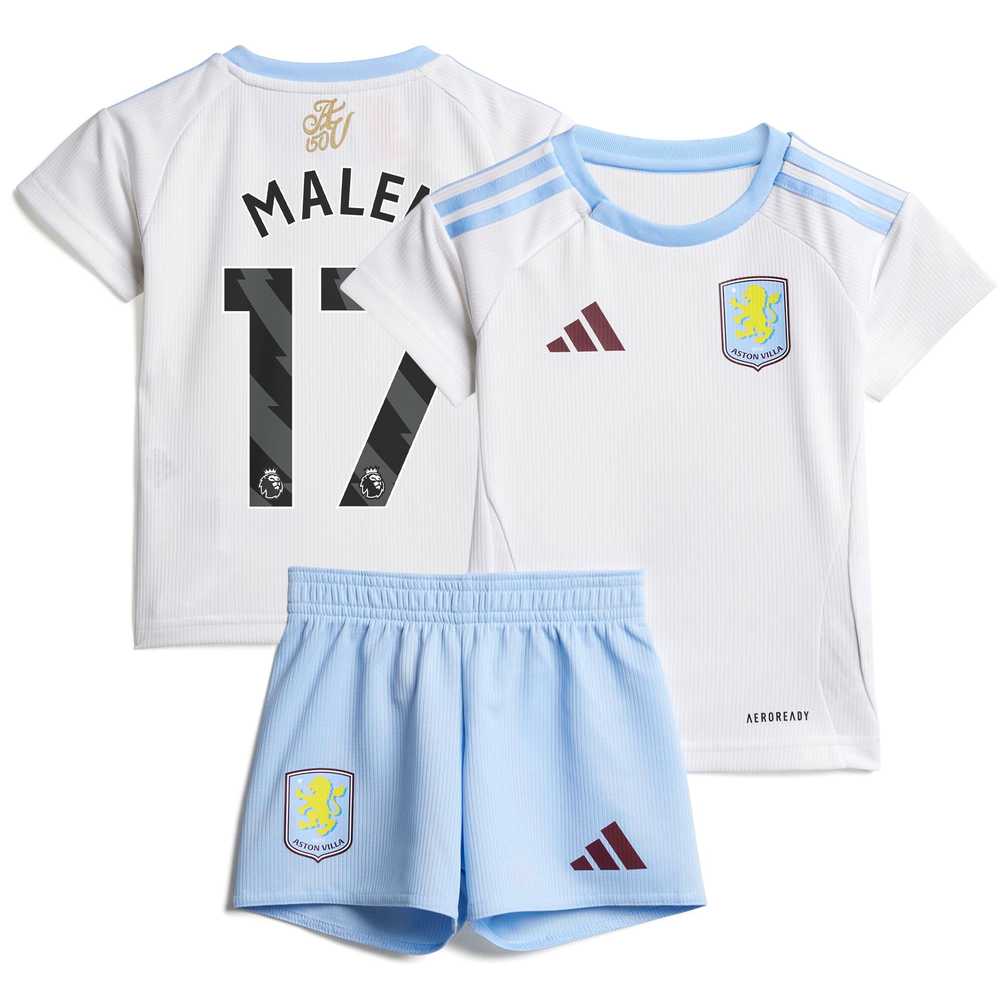 aston villa adidas away baby kit 2024-25 with malen 17 printing Collection | Aston Villa Football Kits and Shirts