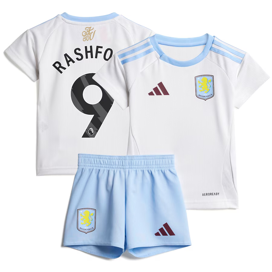 aston villa adidas away baby kit 2024-25 with rashford 9 printing Collection | Aston Villa Football Kits and Shirts