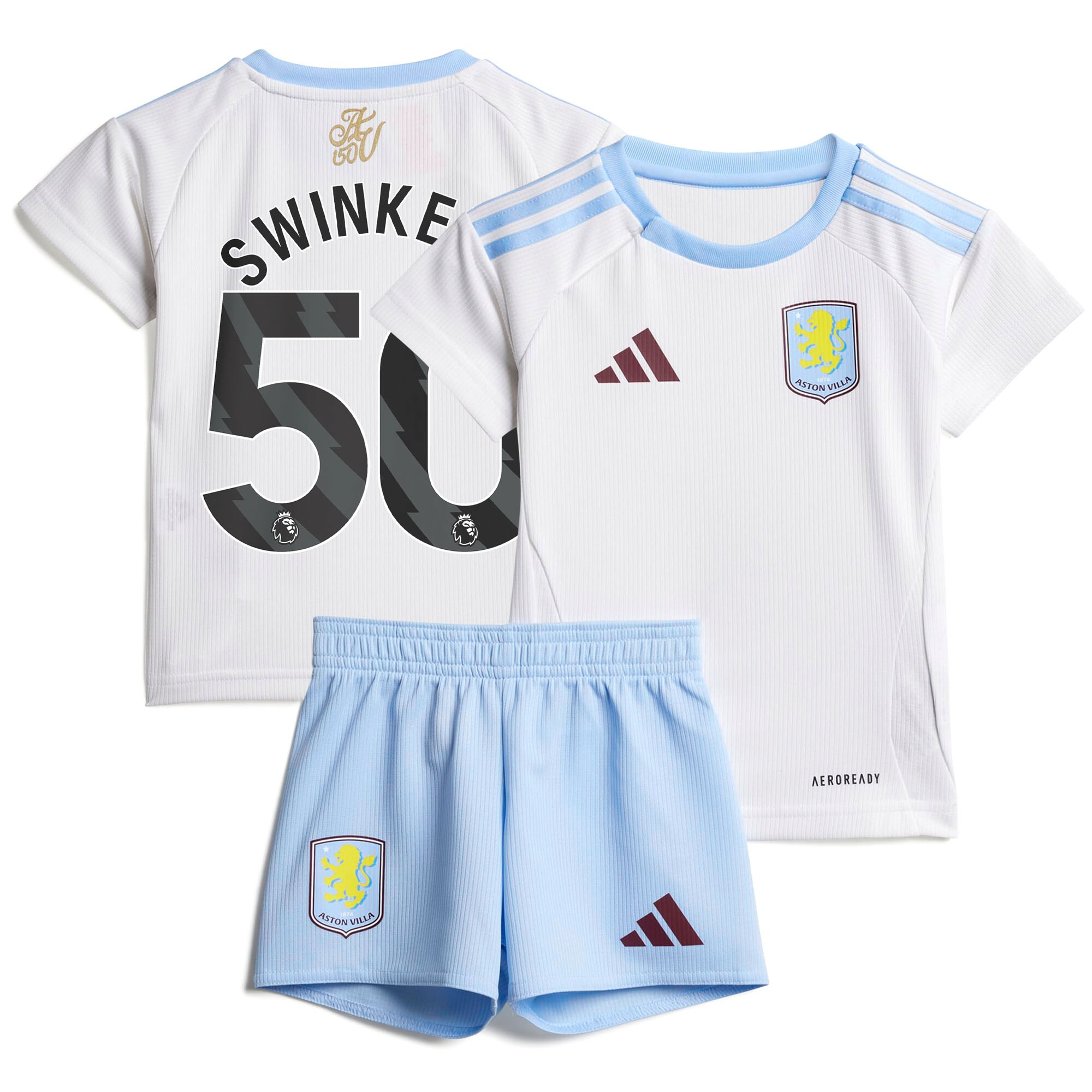 aston villa adidas away baby kit 2024-25 with swinkels 50 printing Collection | Aston Villa Football Kits and Shirts