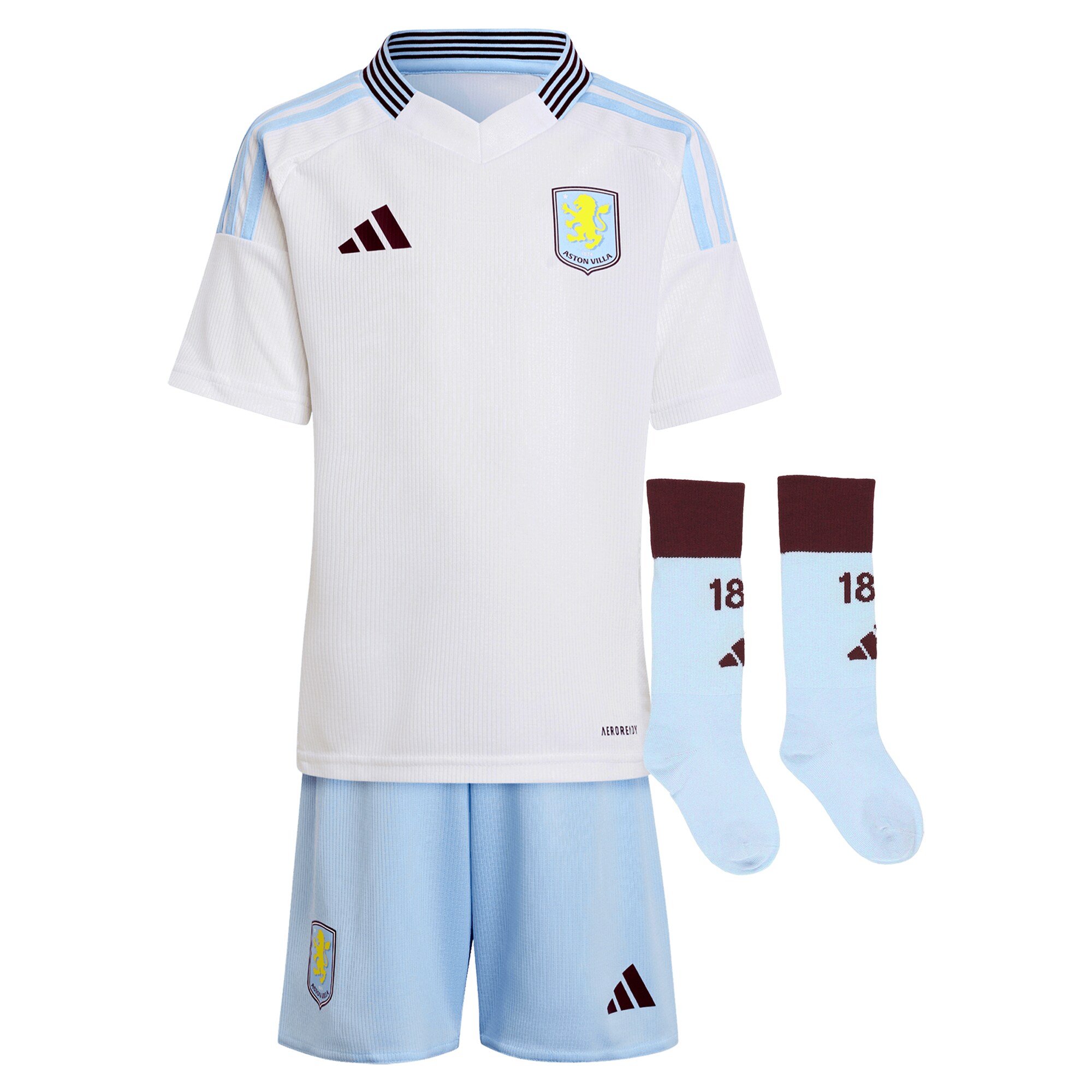 aston villa adidas away mini kit 2024-25 with a.garcía 16 printing Collection | Aston Villa Football Kits and Shirts