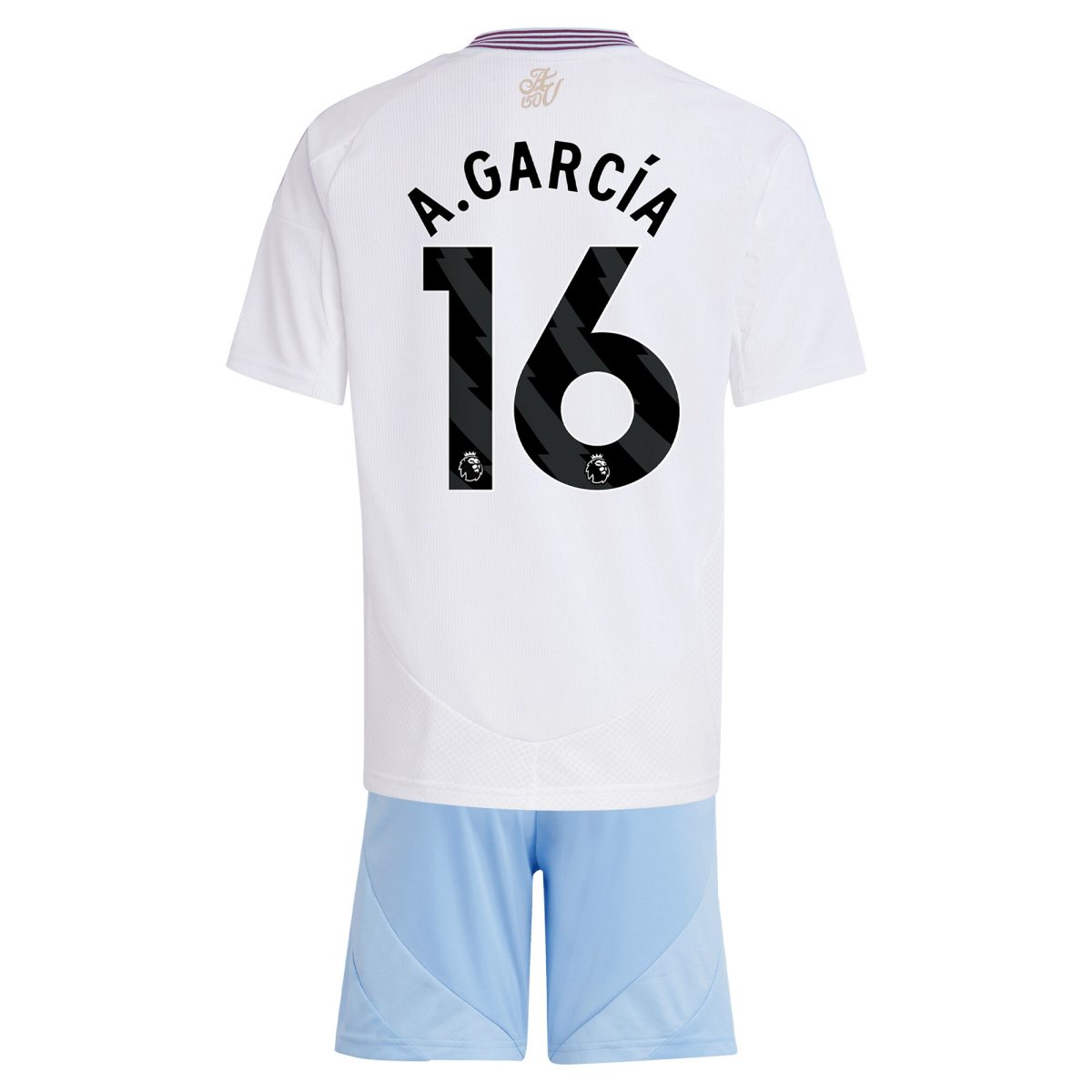 aston villa adidas away mini kit 2024-25 with a.garcía 16 printing Collection | Aston Villa Football Kits and Shirts