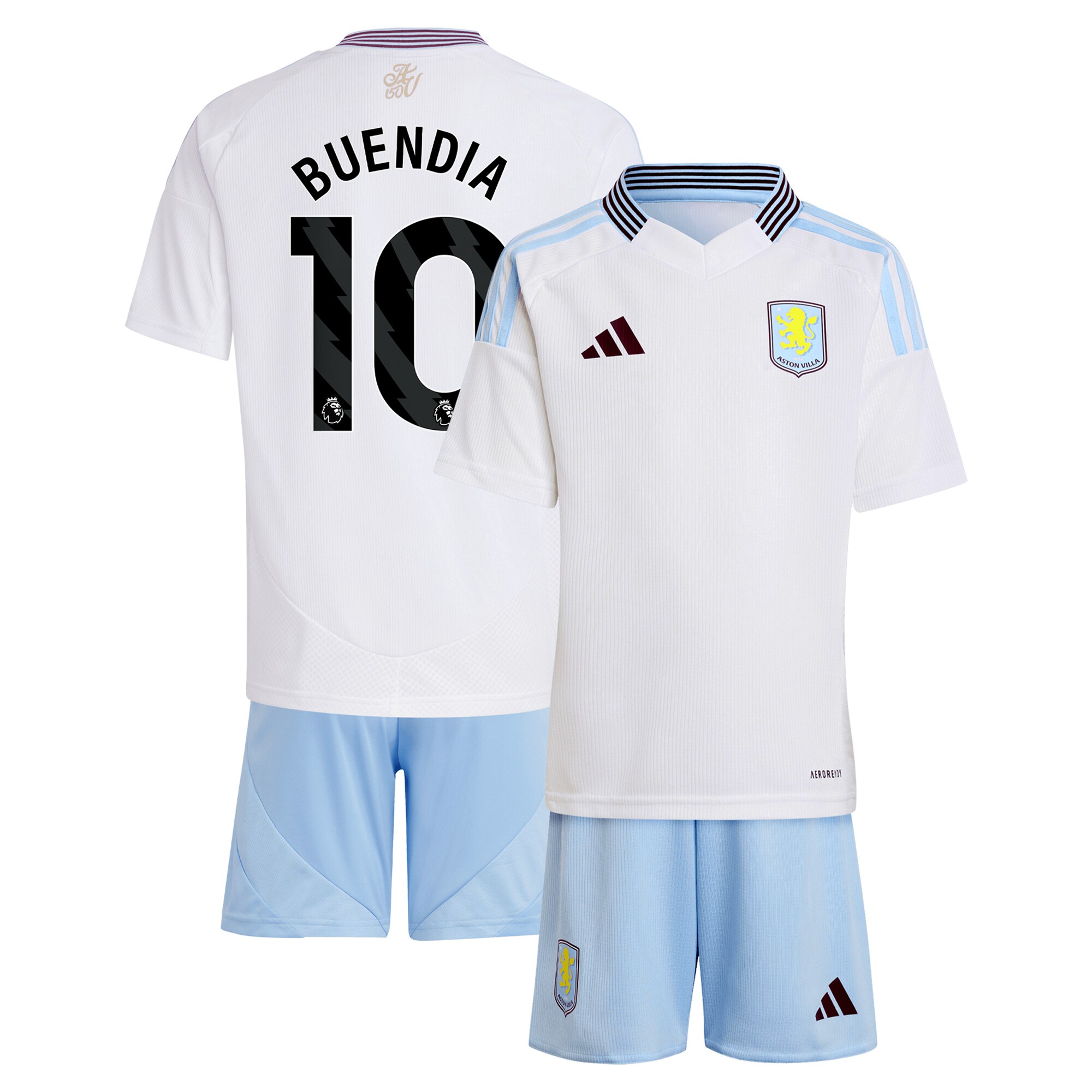 aston villa adidas away mini kit 2024-25 with buendia 10 printing Collection | Aston Villa Football Kits and Shirts
