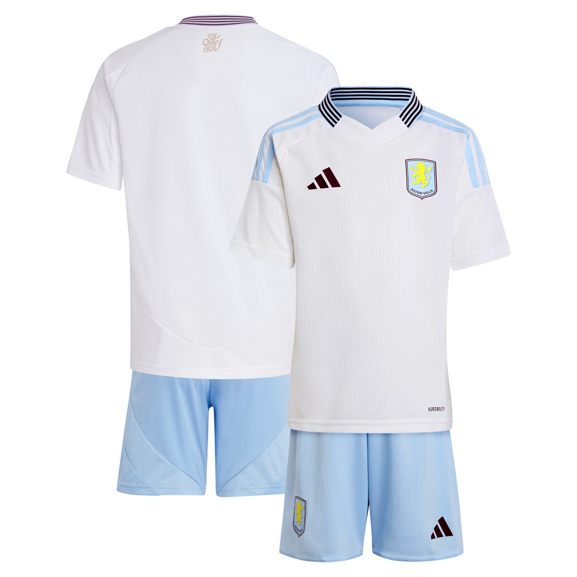 aston villa adidas away mini kit 2024-25 with custom printing Collection | Aston Villa Football Kits and Shirts