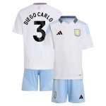 aston villa adidas away mini kit 2024-25 with diego carlos 3 printing Collection | Aston Villa Football Kits and Shirts